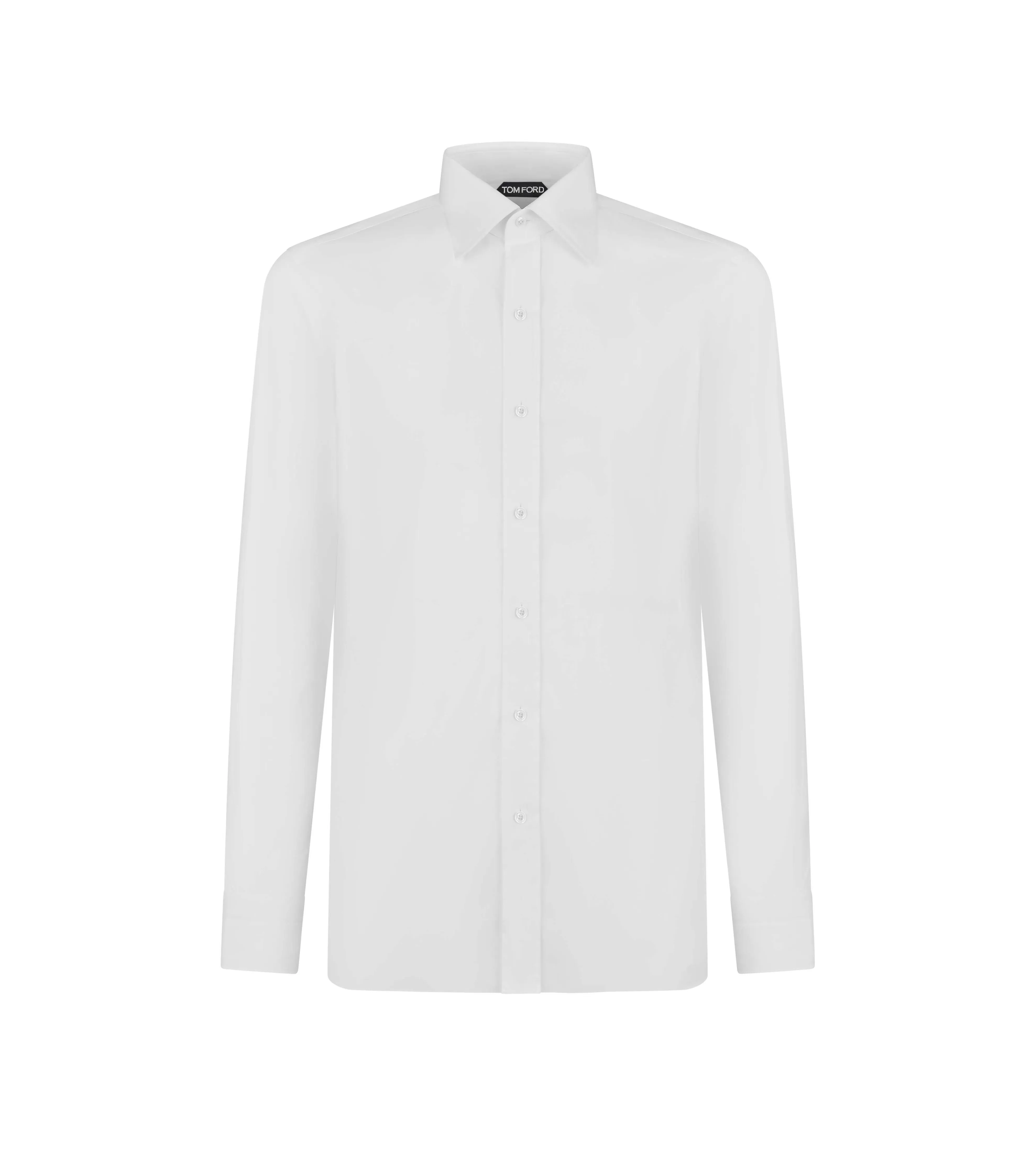 TOM FORD POPLIN CLASSIC FIT SHIRT OPTICAL WHITE^MEN Shirts