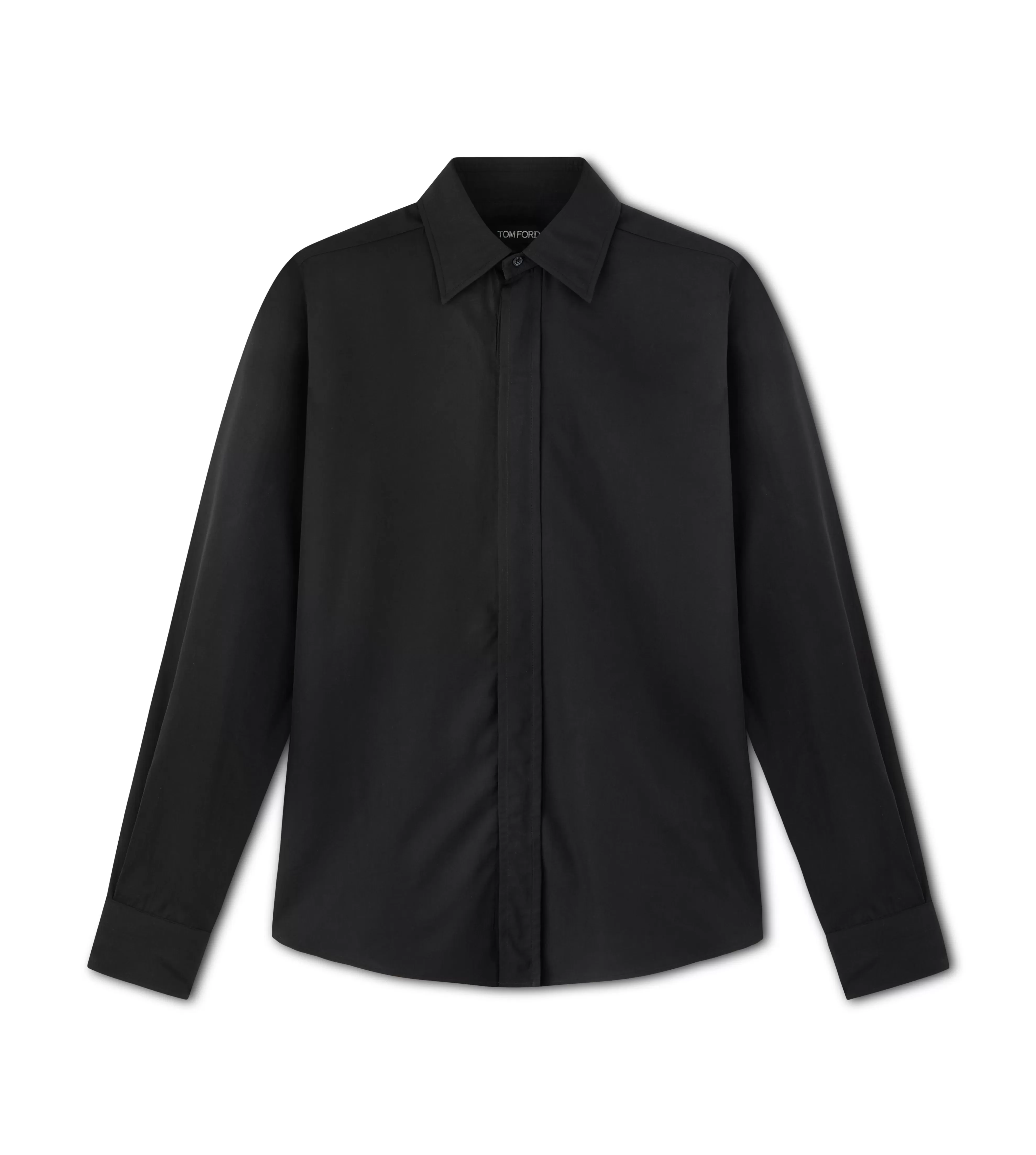 TOM FORD POPLIN FLUID FIT SHIRT BLACK^MEN Shirts