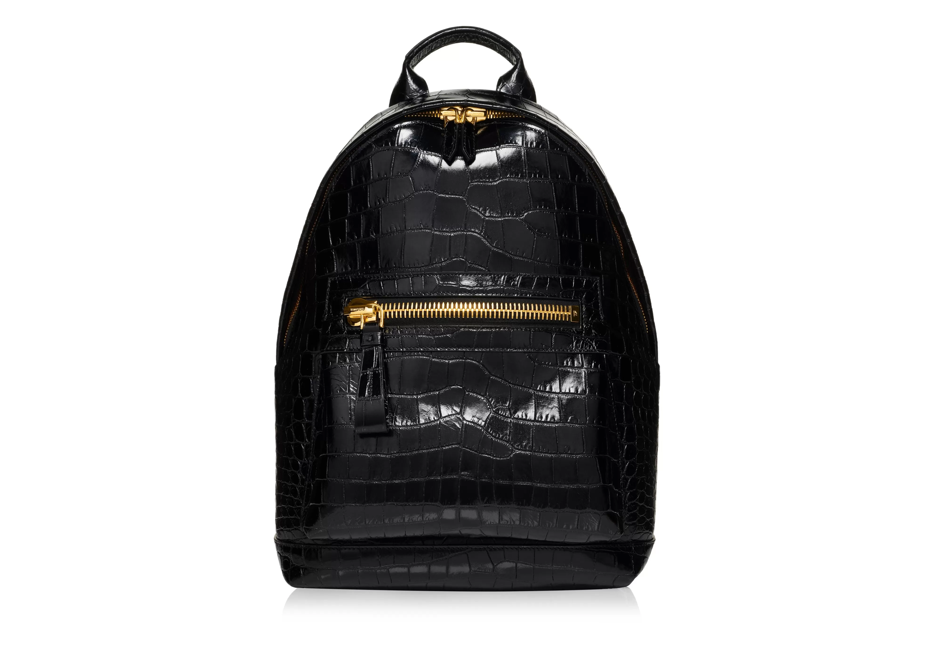 TOM FORD PRINTED ALLIGATOR BUCKLEY BACKPACK BLACK^MEN Backpacks