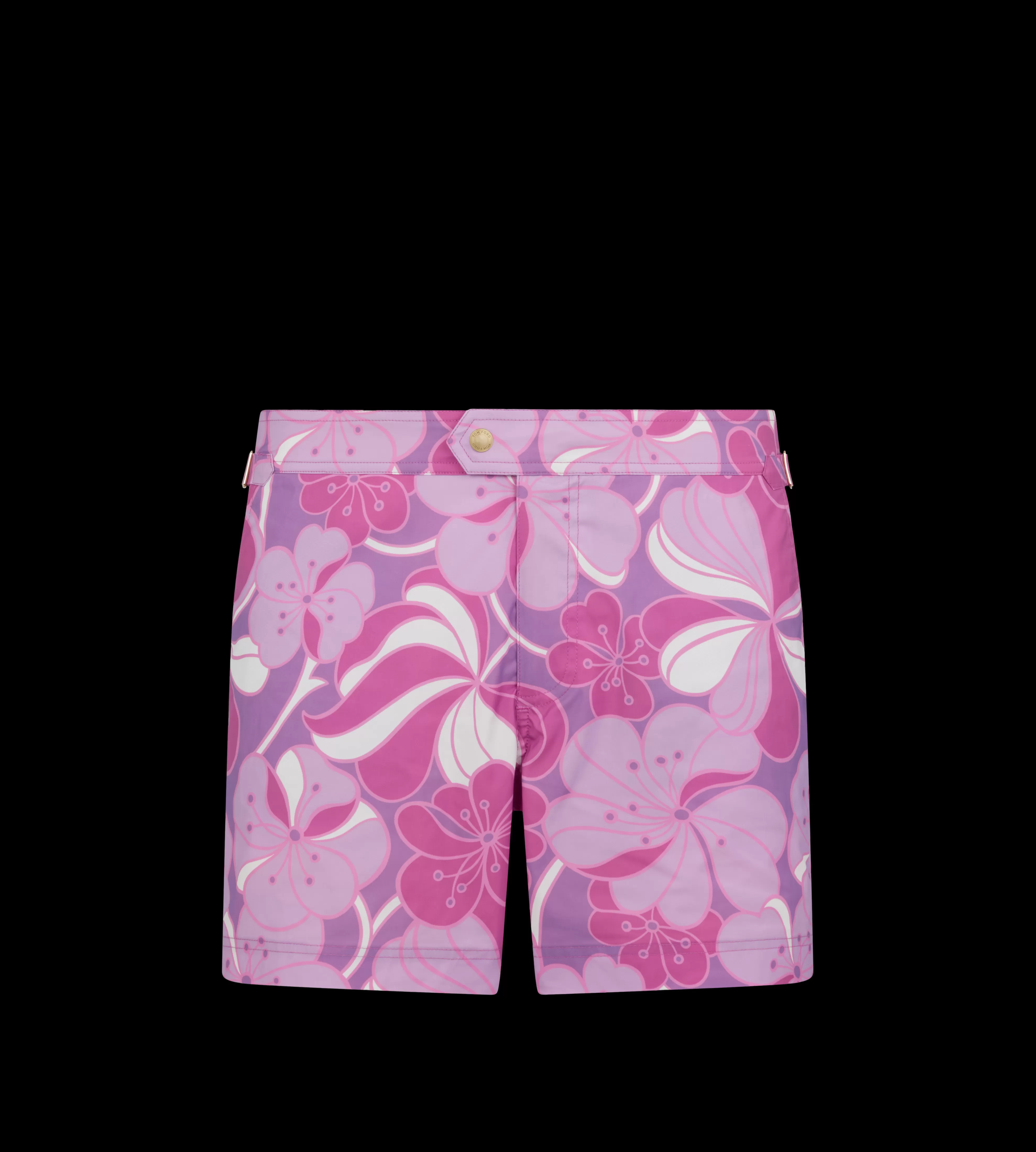 TOM FORD PSYCHEDELIC FLORAL PRINT SWIM SHORT COMBO PURPLE^MEN SPRING 24