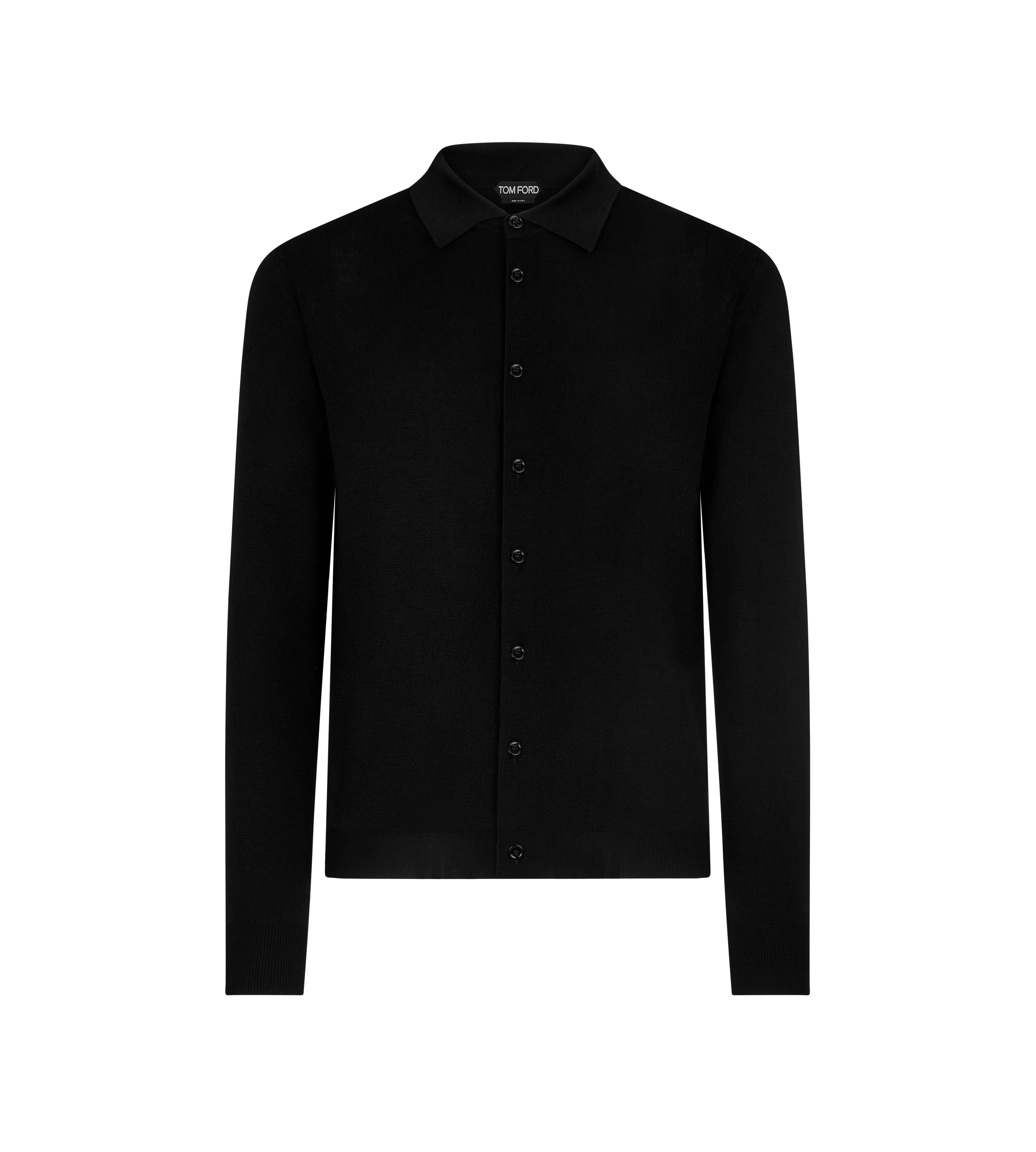 TOM FORD PURE SILK SHIRT BLACK^MEN Shirts