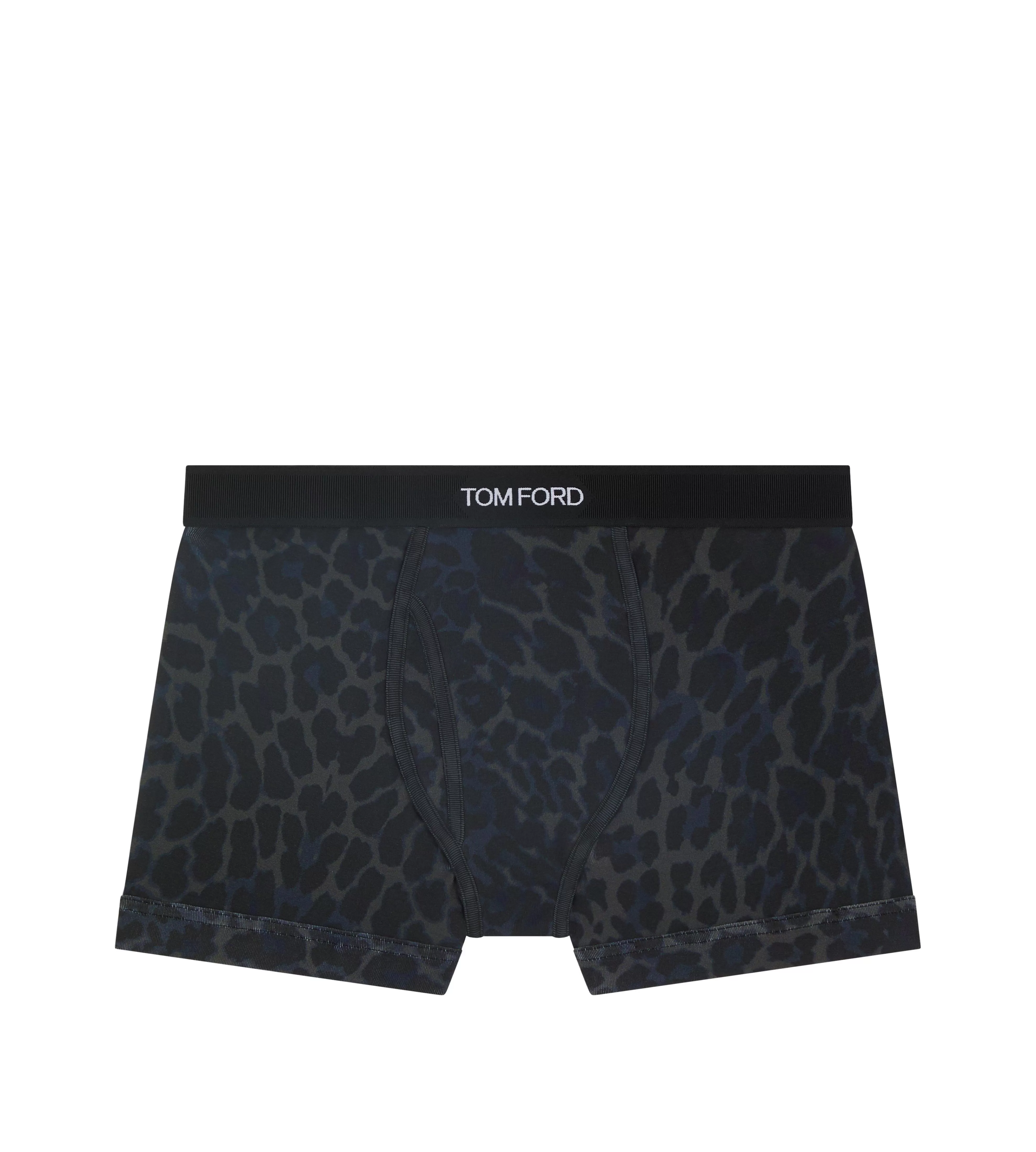 TOM FORD REFLECTIVE LEOPARD COTTON BOXER BRIEFS INK^MEN BOXER BRIEFS