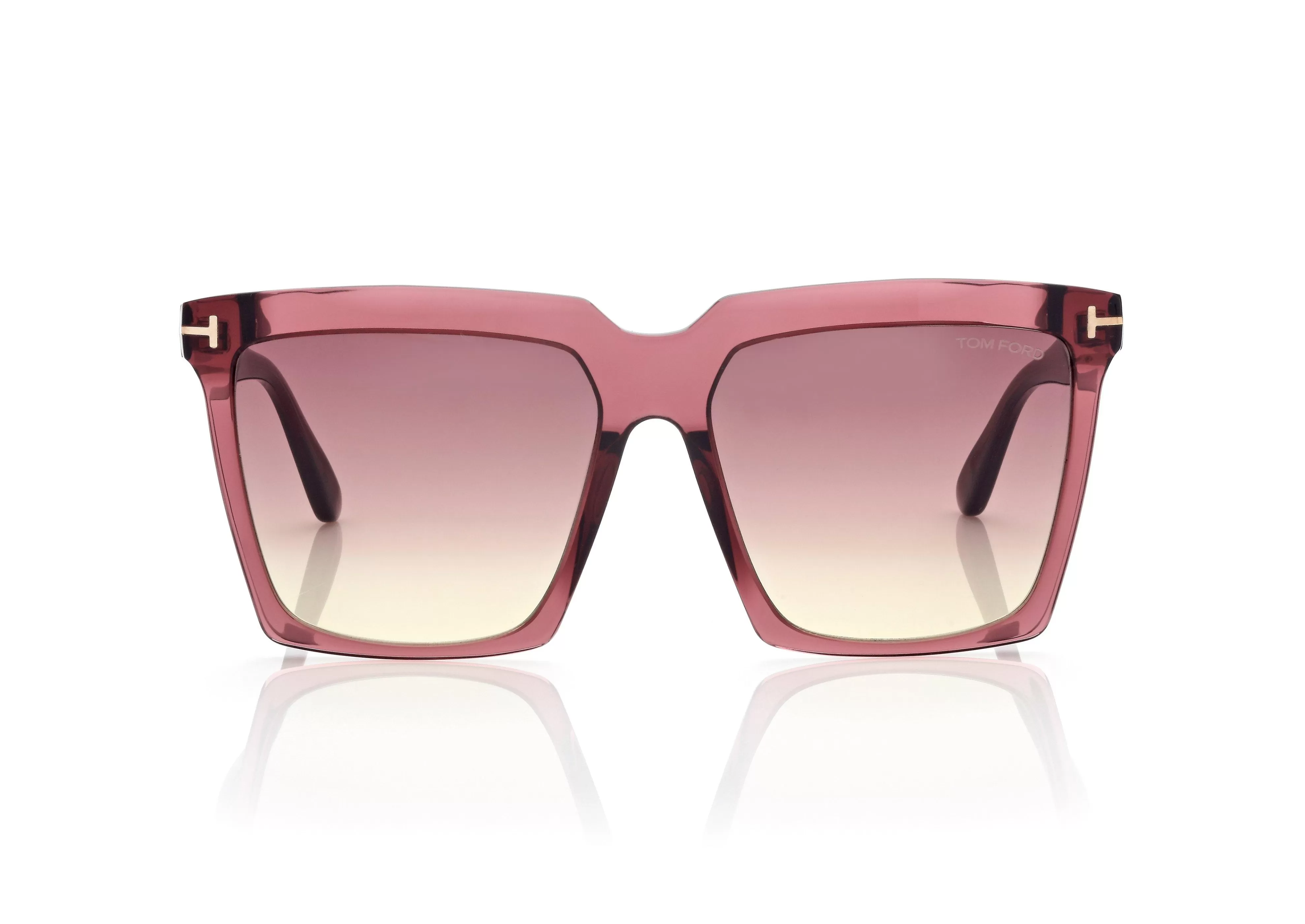 TOM FORD SABRINA SUNGLASSES SHINY BORDEAUX^EYEWEAR SUNGLASSES