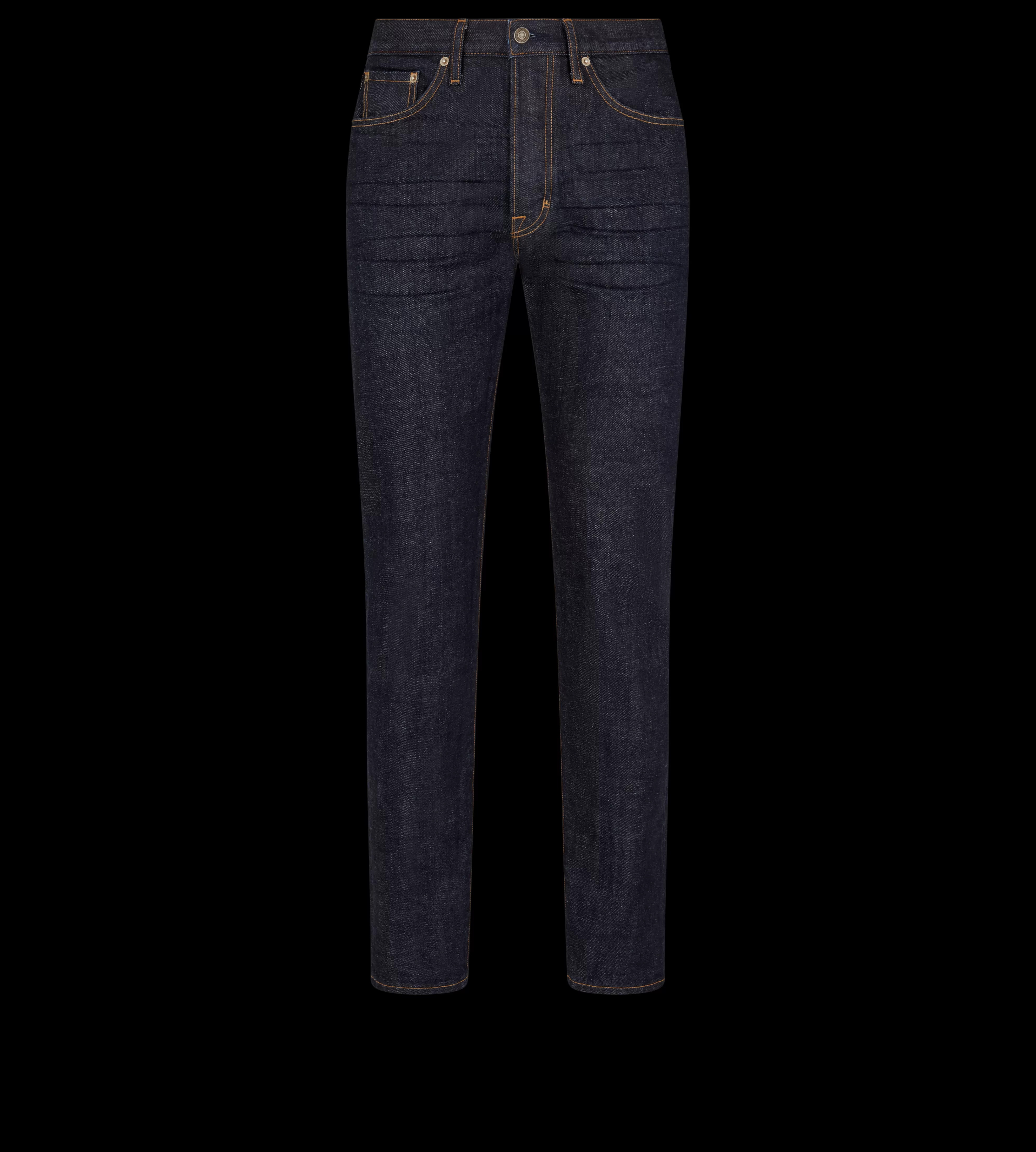 TOM FORD SELVEDGE STANDARD FIT DENIM RINSE BLUE^MEN | MEN Jeans | SPRING 24