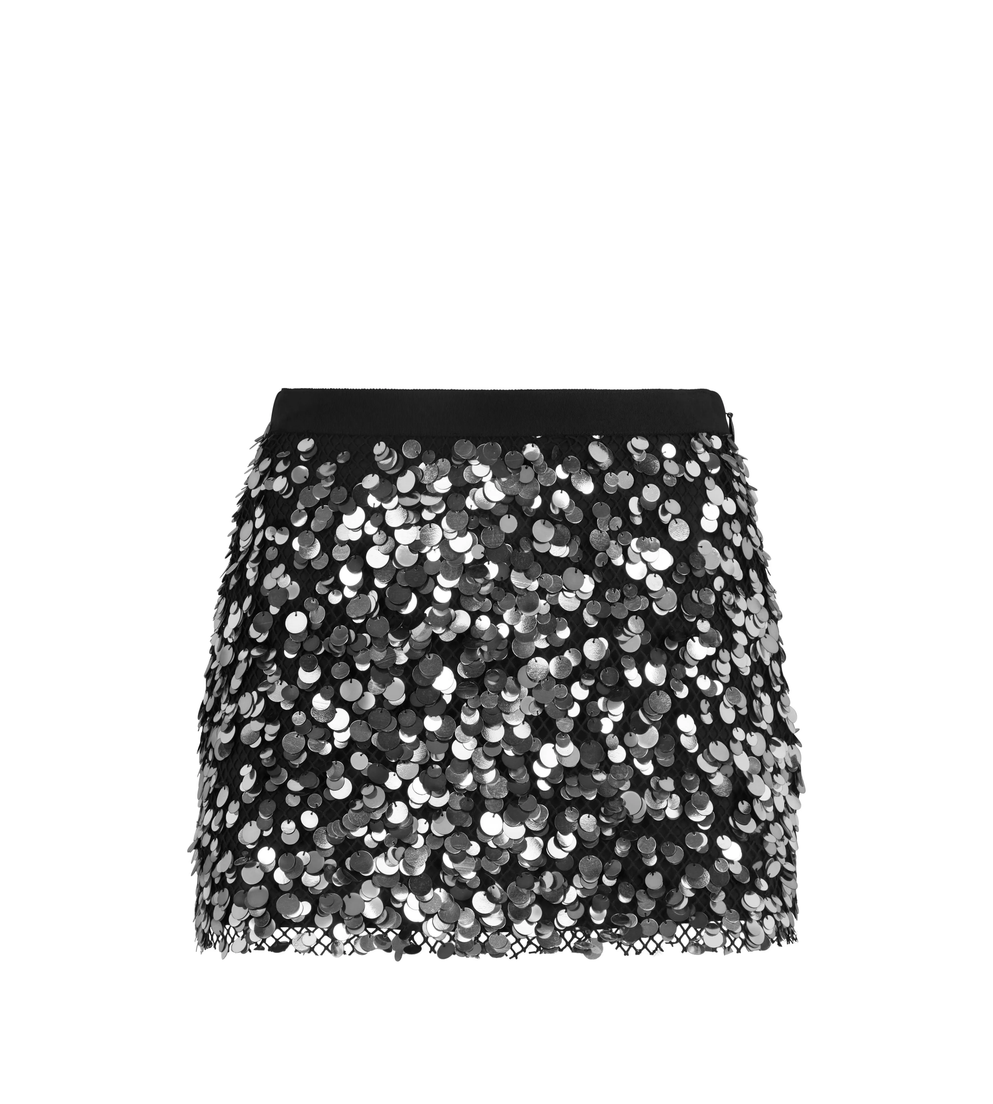 TOM FORD SEQUIN EMBROIDERED MINI SKIRT SILVER GUNMETAL^WOMEN Skirts