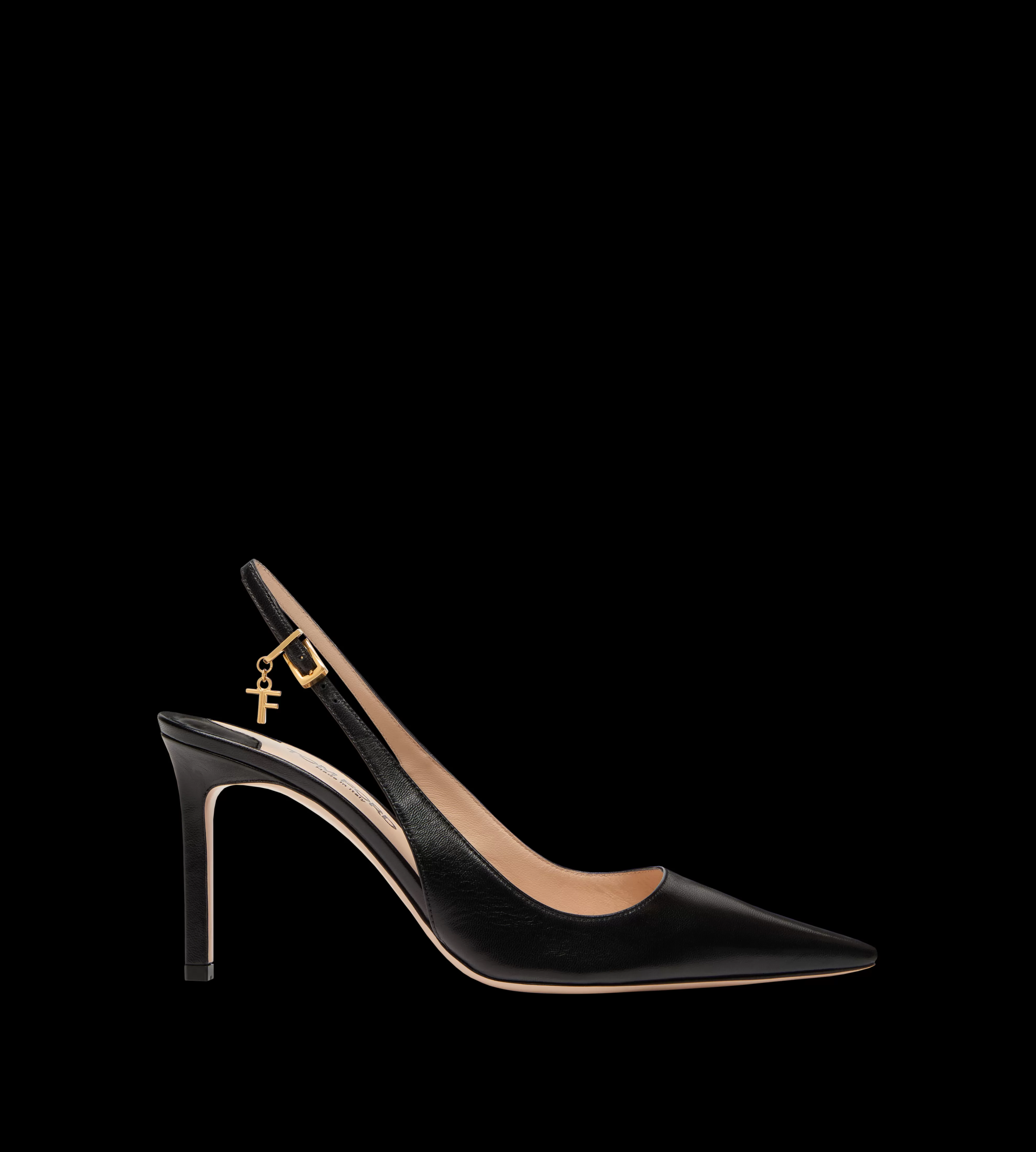 TOM FORD SHINY LEATHER ANGELINA SLINGBACK BLACK^WOMEN Pumps