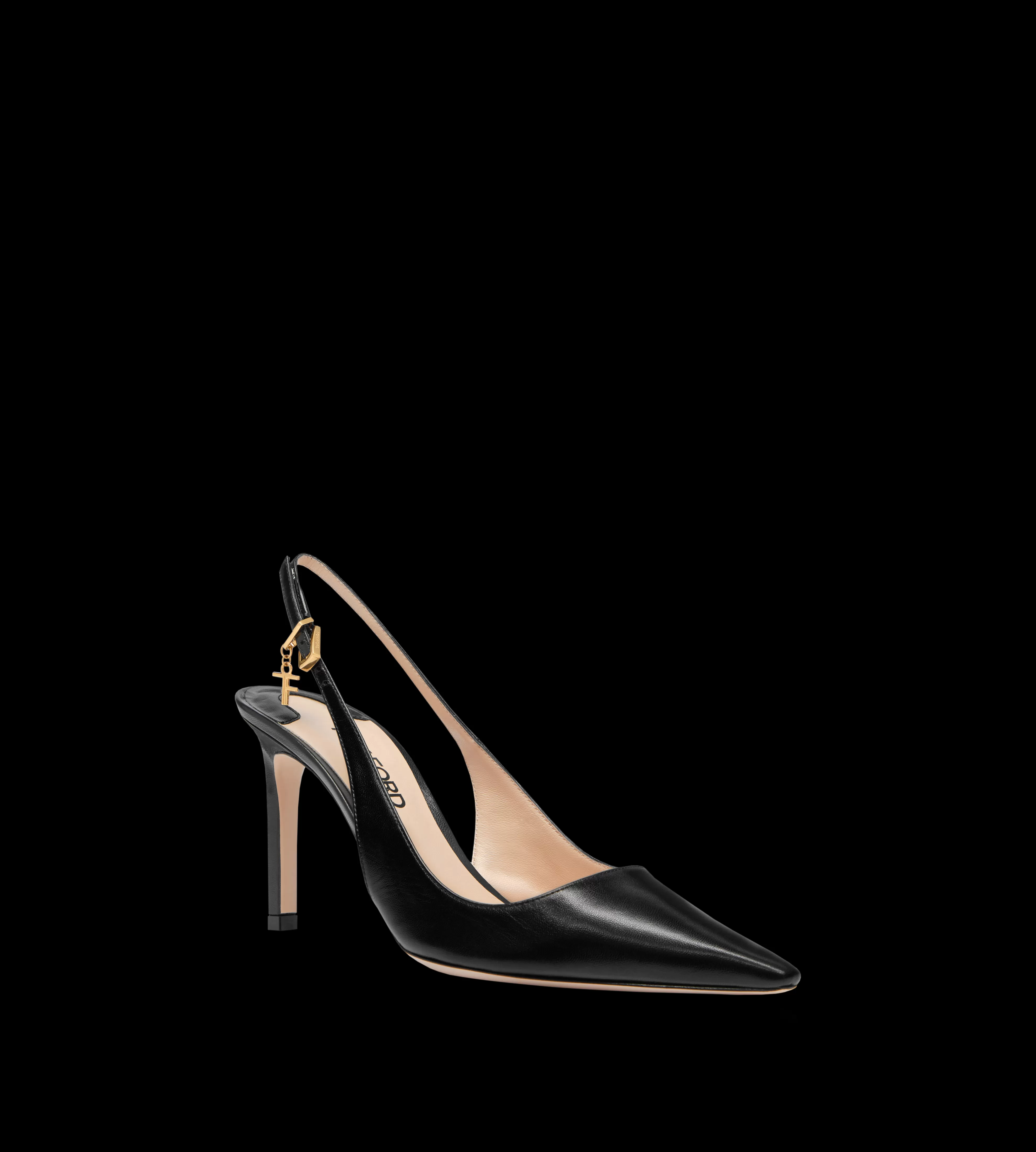 TOM FORD SHINY LEATHER ANGELINA SLINGBACK BLACK^WOMEN Pumps