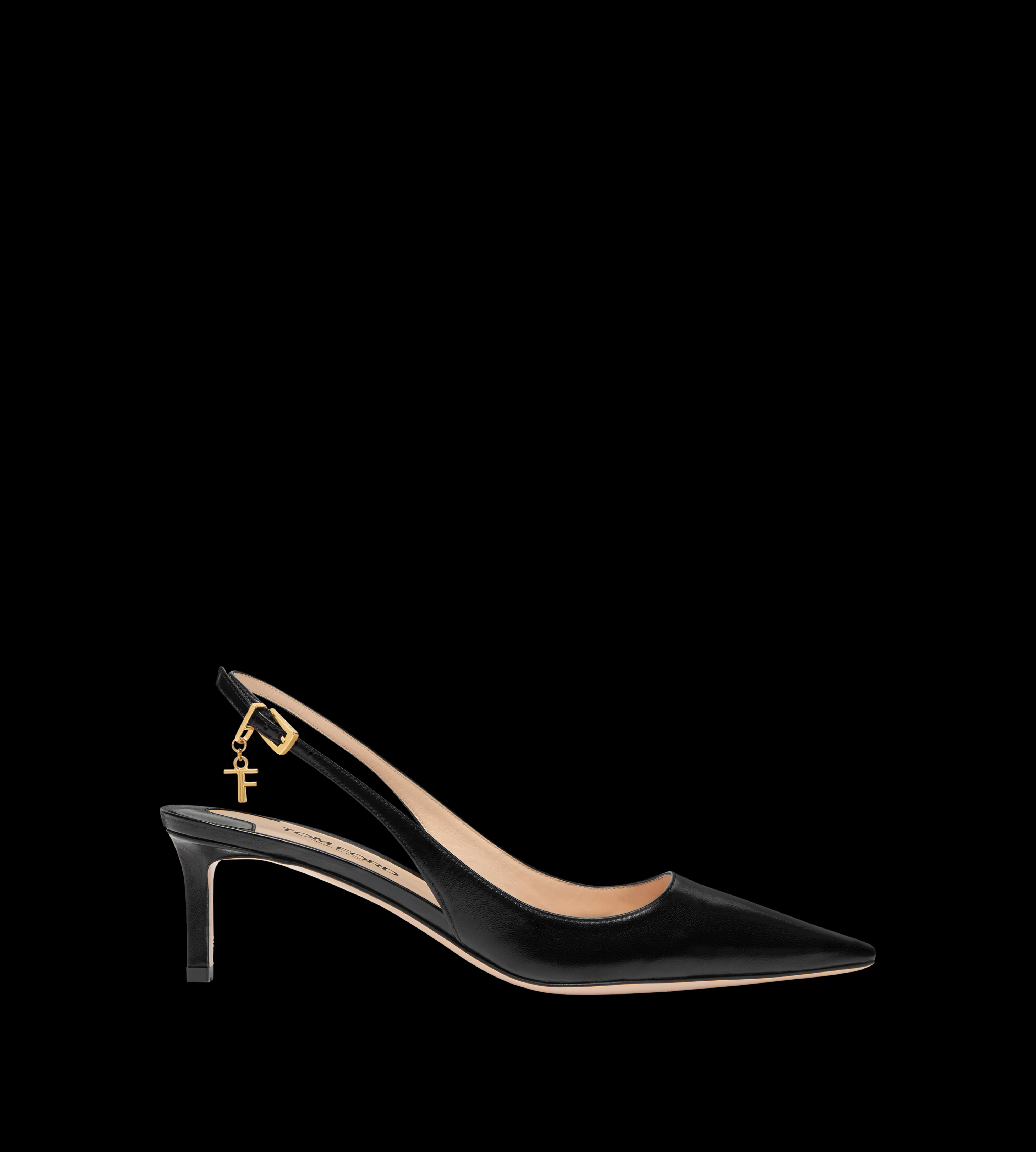 TOM FORD SHINY LEATHER ANGELINA SLINGBACK BLACK^WOMEN | WOMEN Pumps | SPRING 24