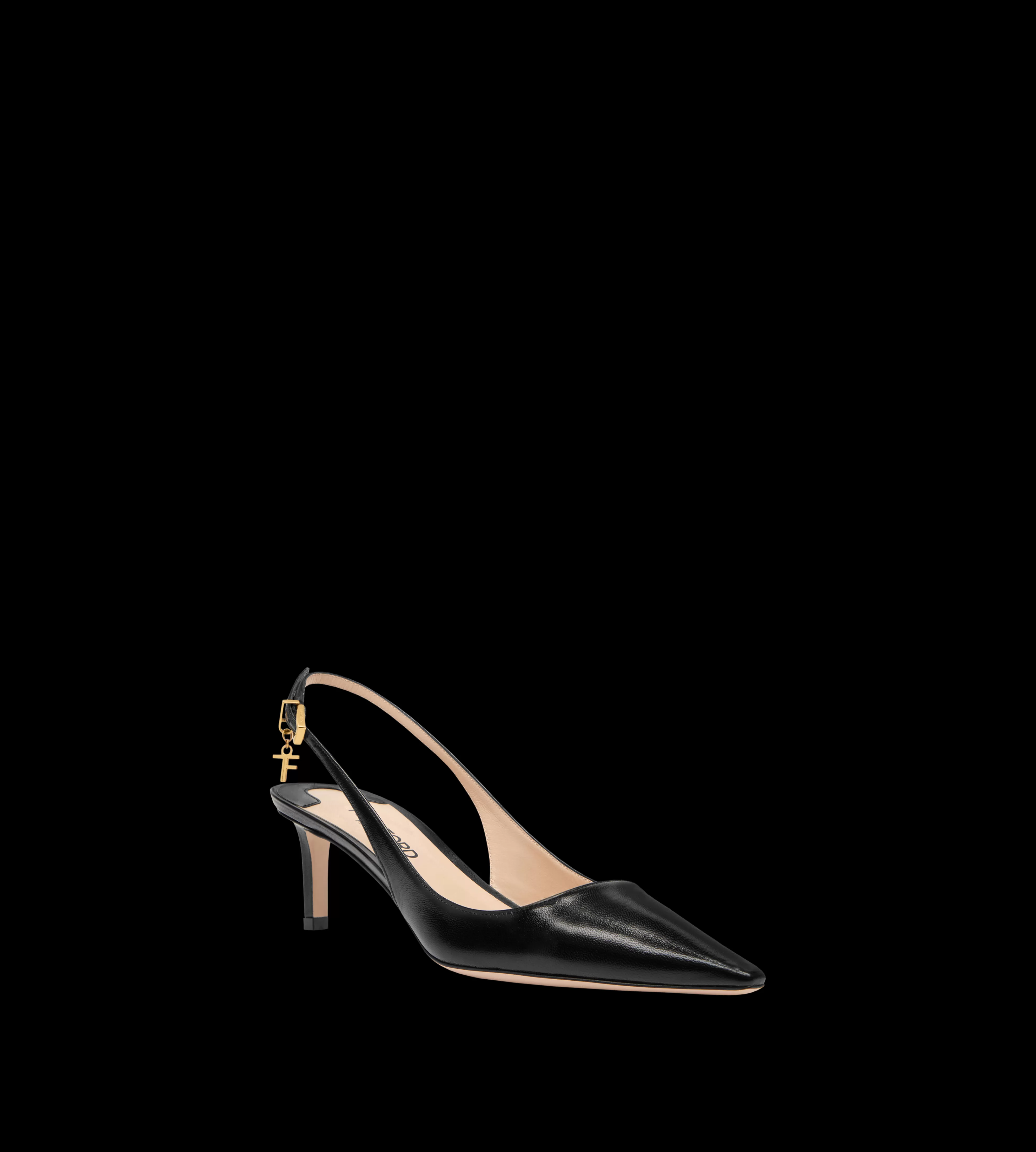 TOM FORD SHINY LEATHER ANGELINA SLINGBACK BLACK^WOMEN | WOMEN Pumps | SPRING 24