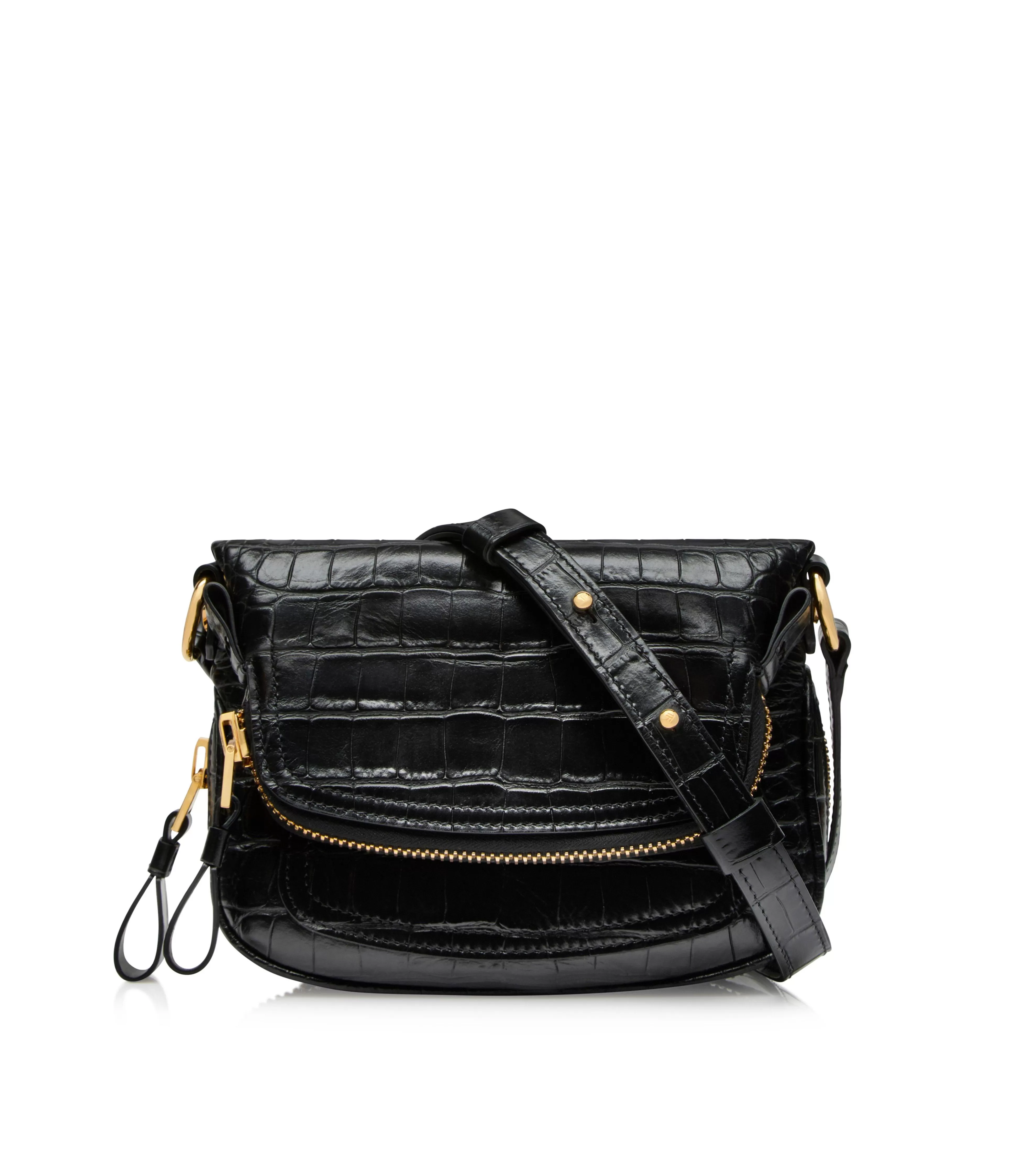 TOM FORD SHINY STAMPED CROCODILE LEATHER JENNIFER MINI BAG BLACK^WOMEN | WOMEN Shoulder Bags | Cross Body Bags