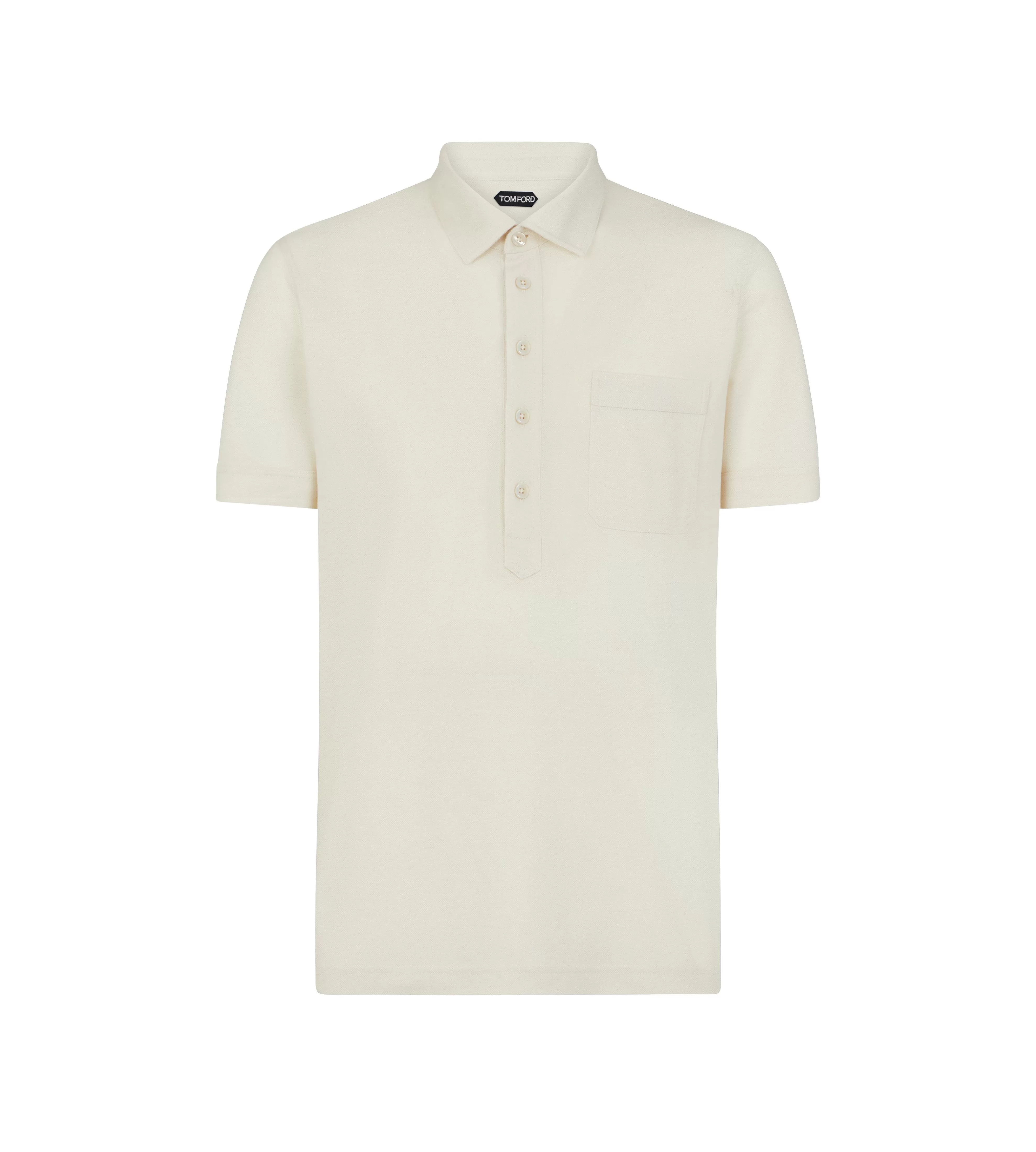 TOM FORD SILK BLEND PIQUET POLO ^MEN Knitwear