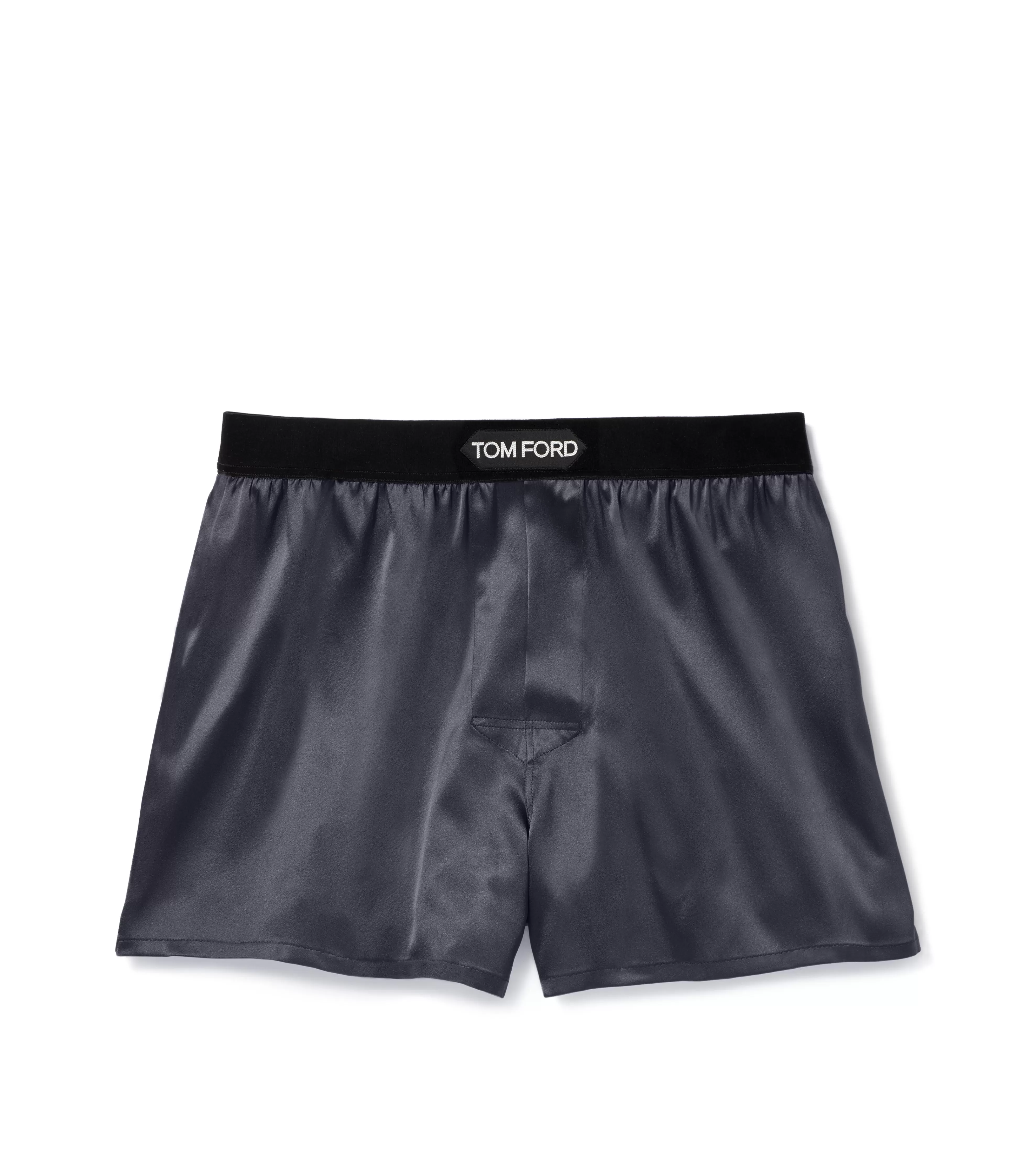 TOM FORD SILK BOXERS DARK GREY^MEN BOXERS