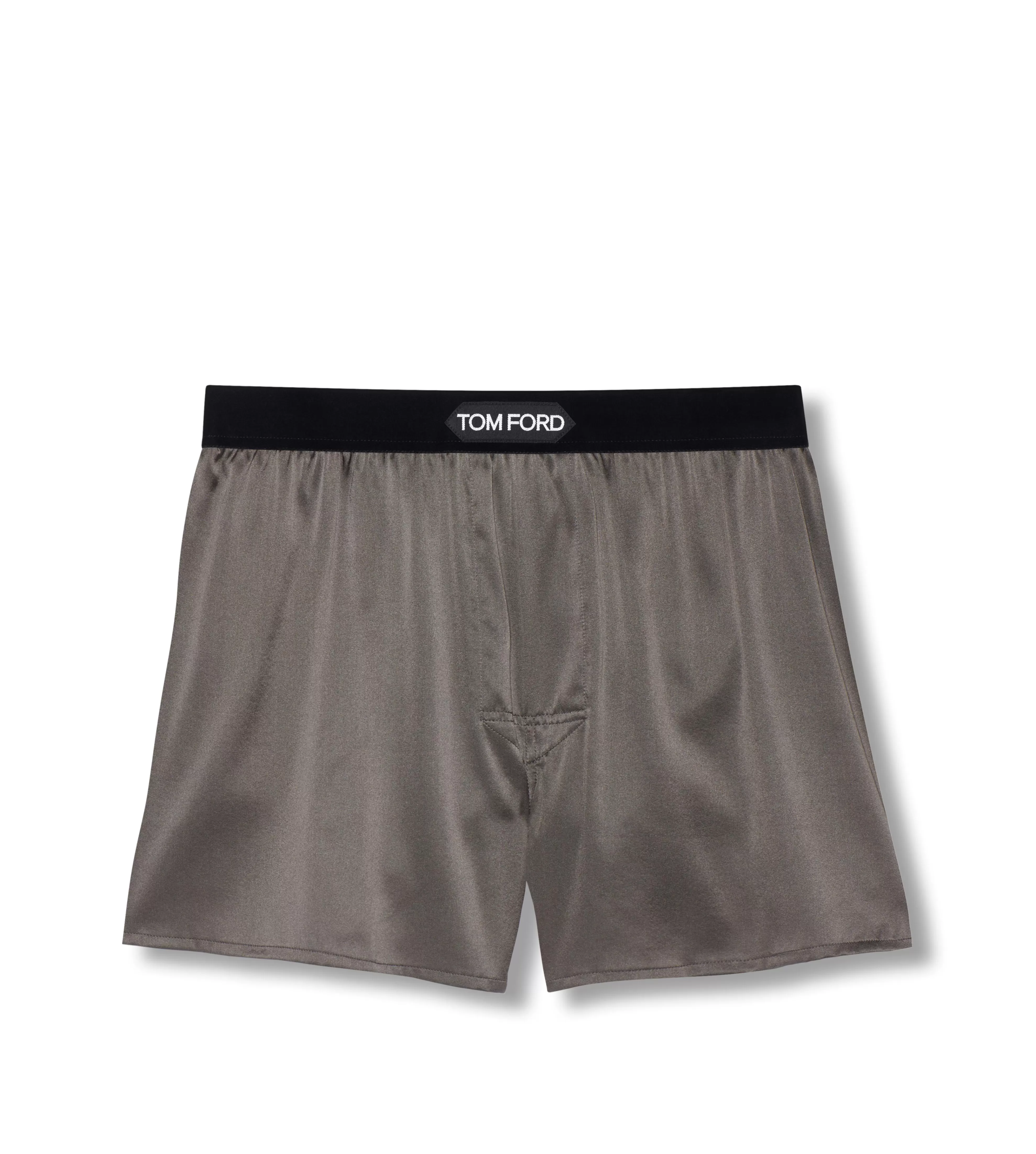 TOM FORD SILK BOXERS GREY^MEN BOXERS