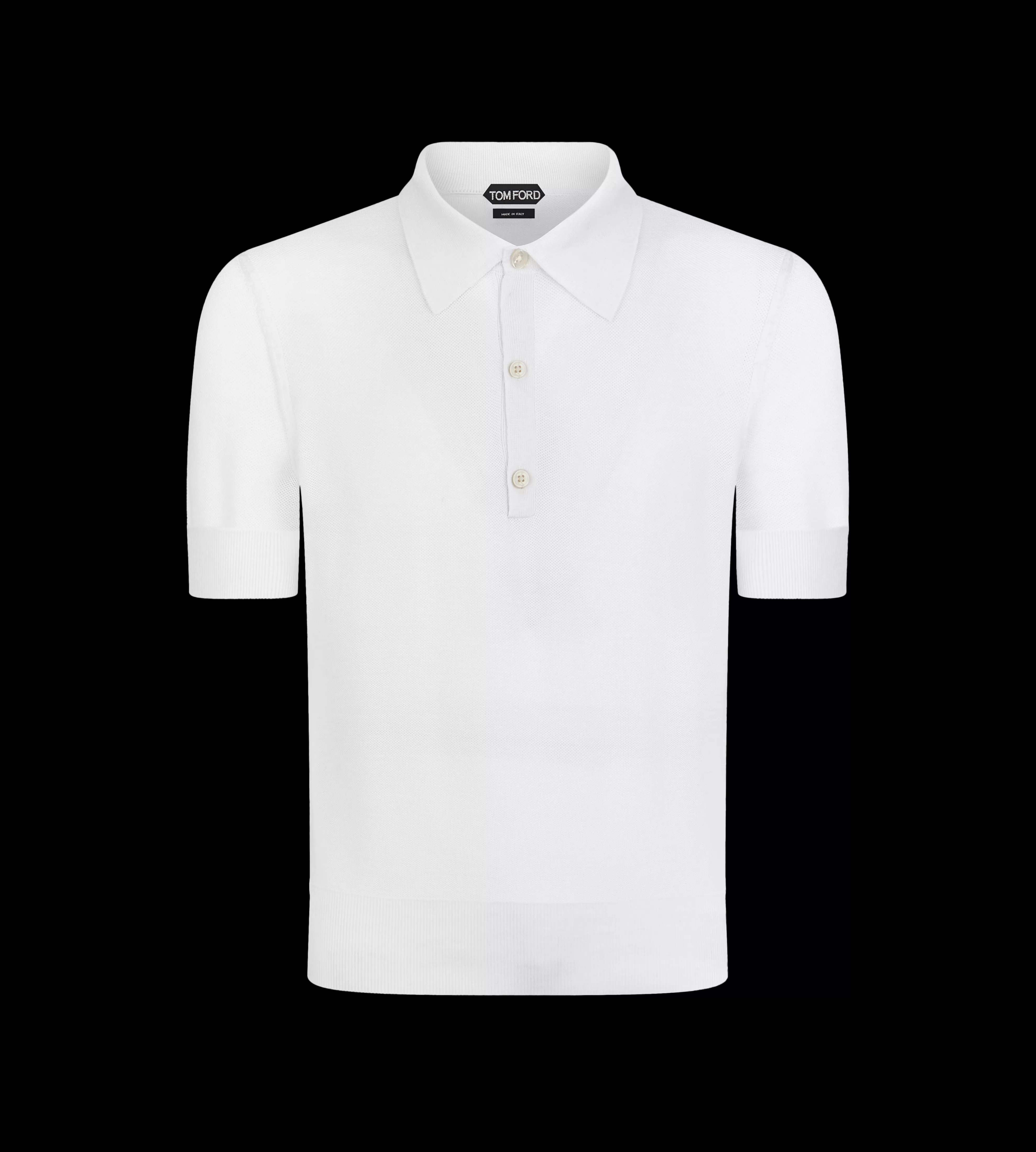 TOM FORD SILK COTTON HONEYCOMB POLO ^MEN | MEN Knitwear | JETSETTER EDIT