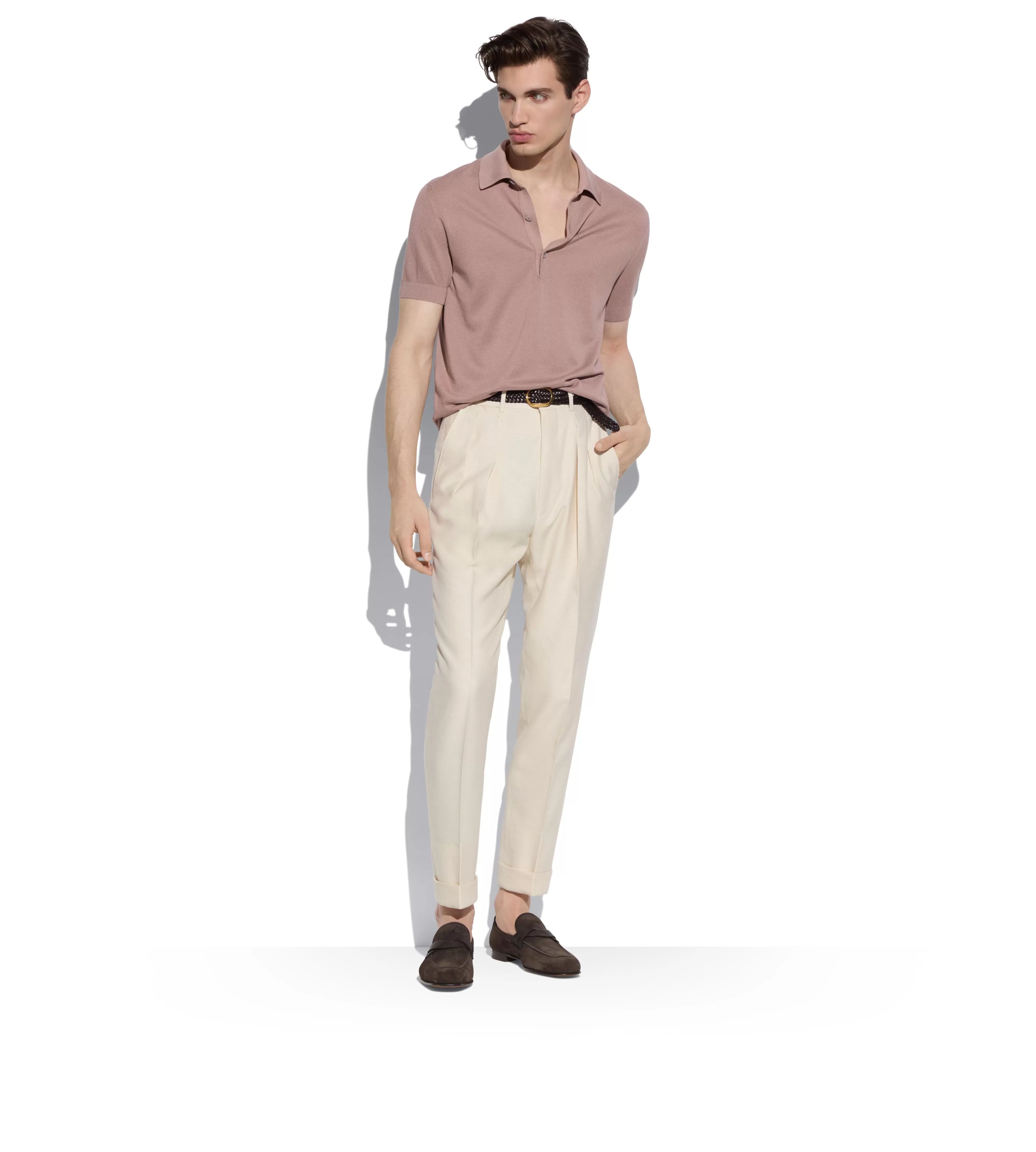 TOM FORD SILK COTTON PIQUET POLO ^MEN | MEN Knitwear | JETSETTER EDIT