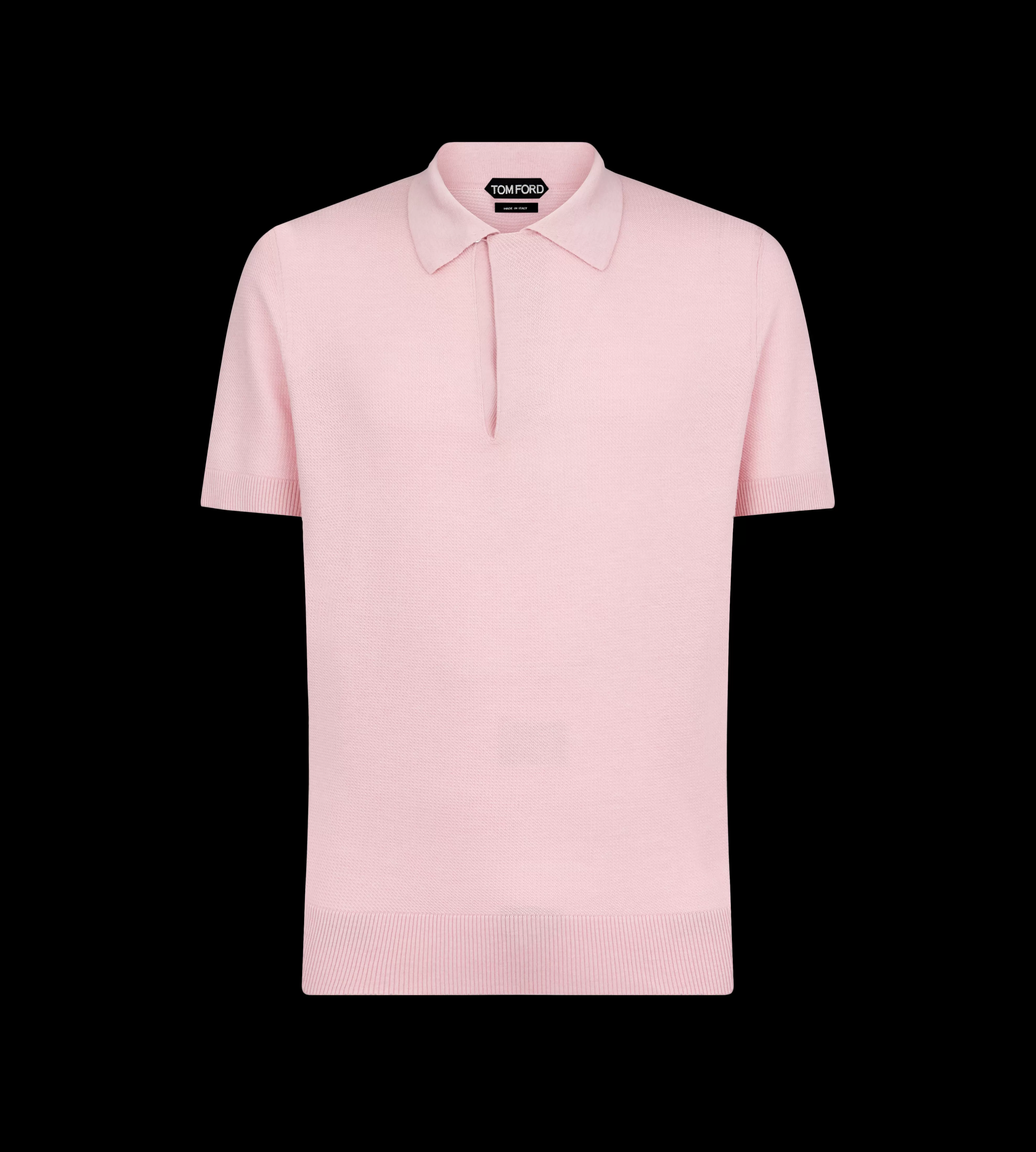 TOM FORD SILK COTTON TEXTURED POLO ^MEN | MEN | MEN Knitwear | Shirts | JETSETTER EDIT