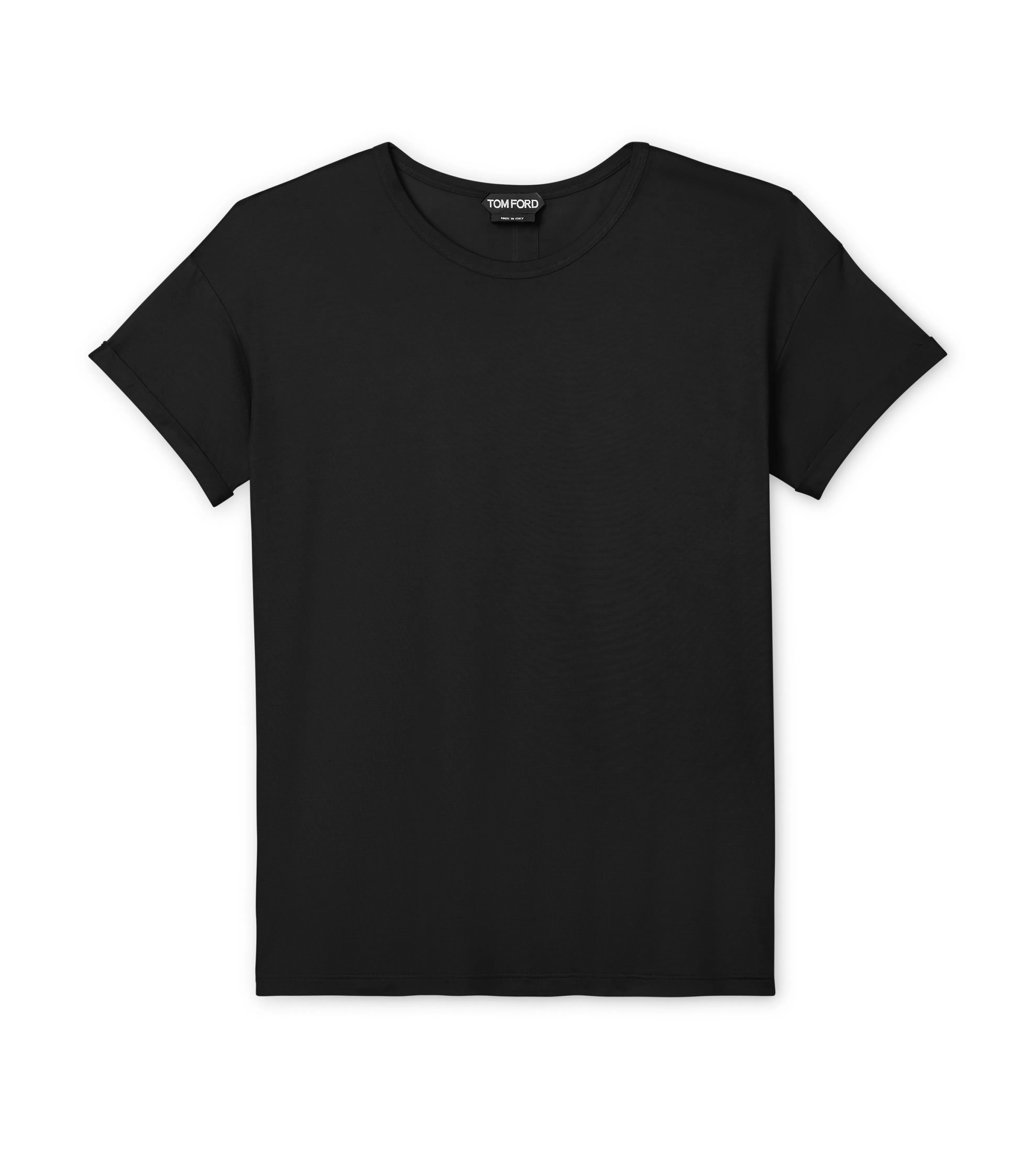 TOM FORD SILK JERSEY T-SHIRT BLACK^WOMEN Tops