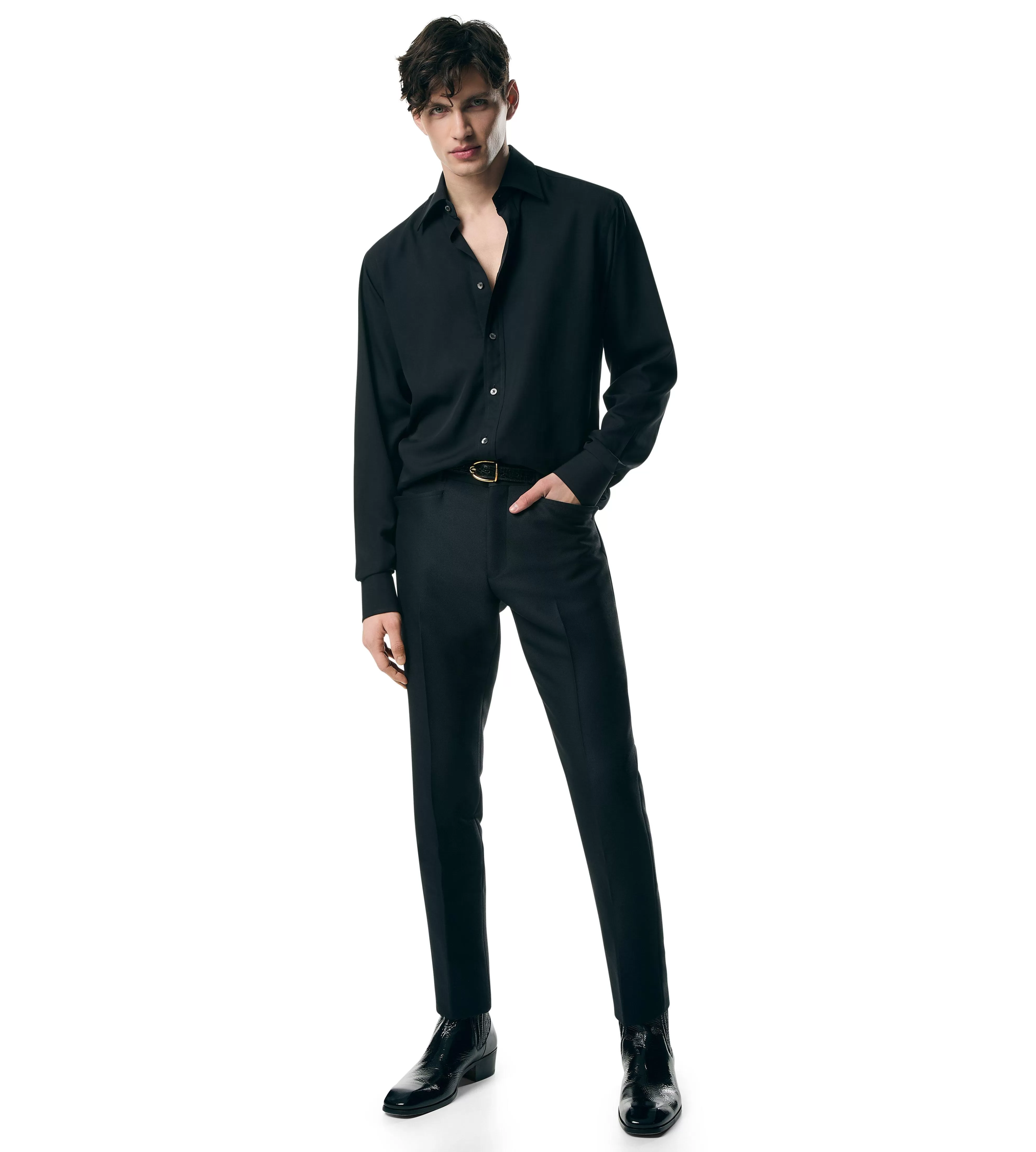 TOM FORD SILK PARACHUTE SLIM FIT SHIRT ^MEN Shirts