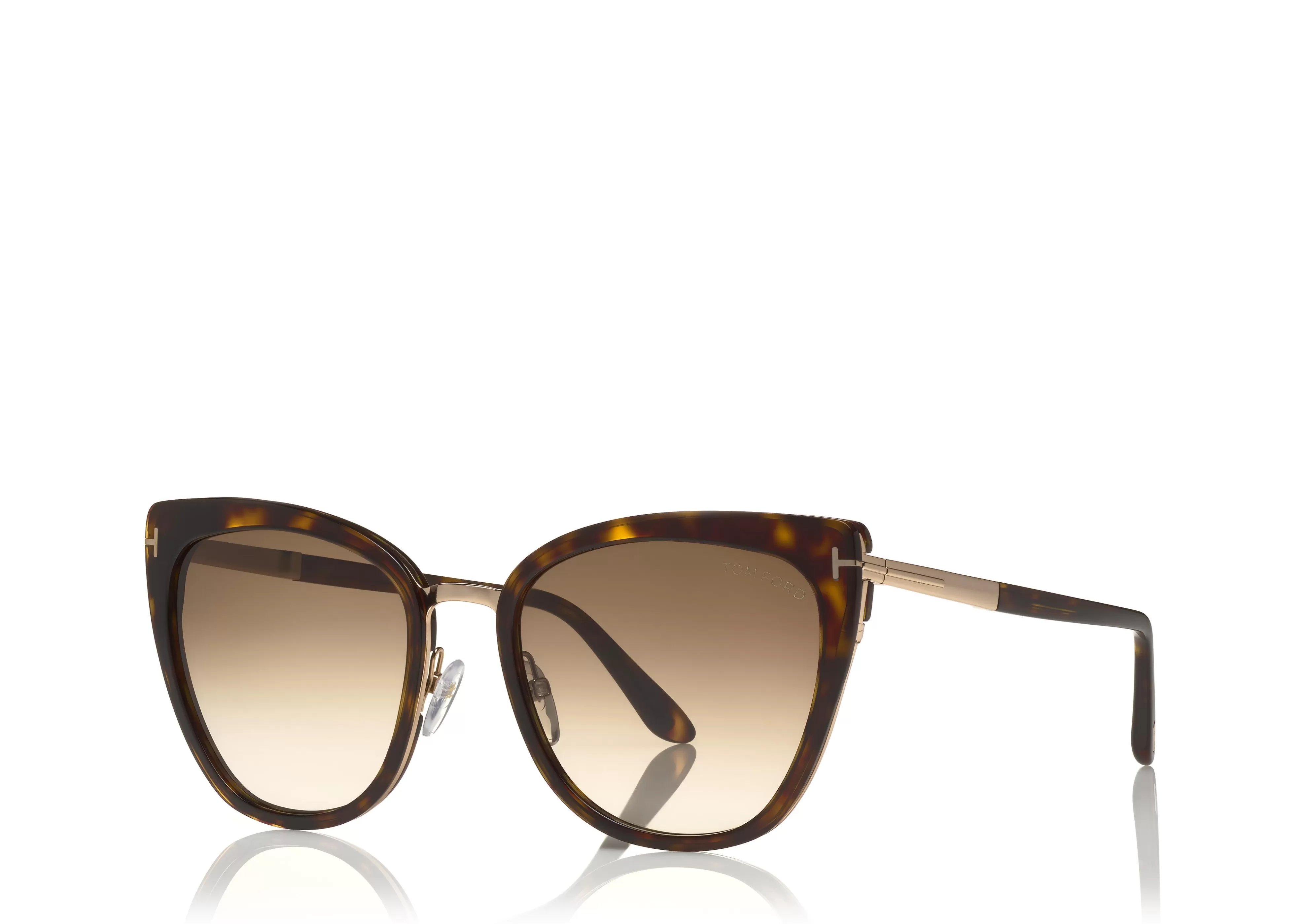 TOM FORD SIMONA SUNGLASSES DARK HAVANA^EYEWEAR SUNGLASSES