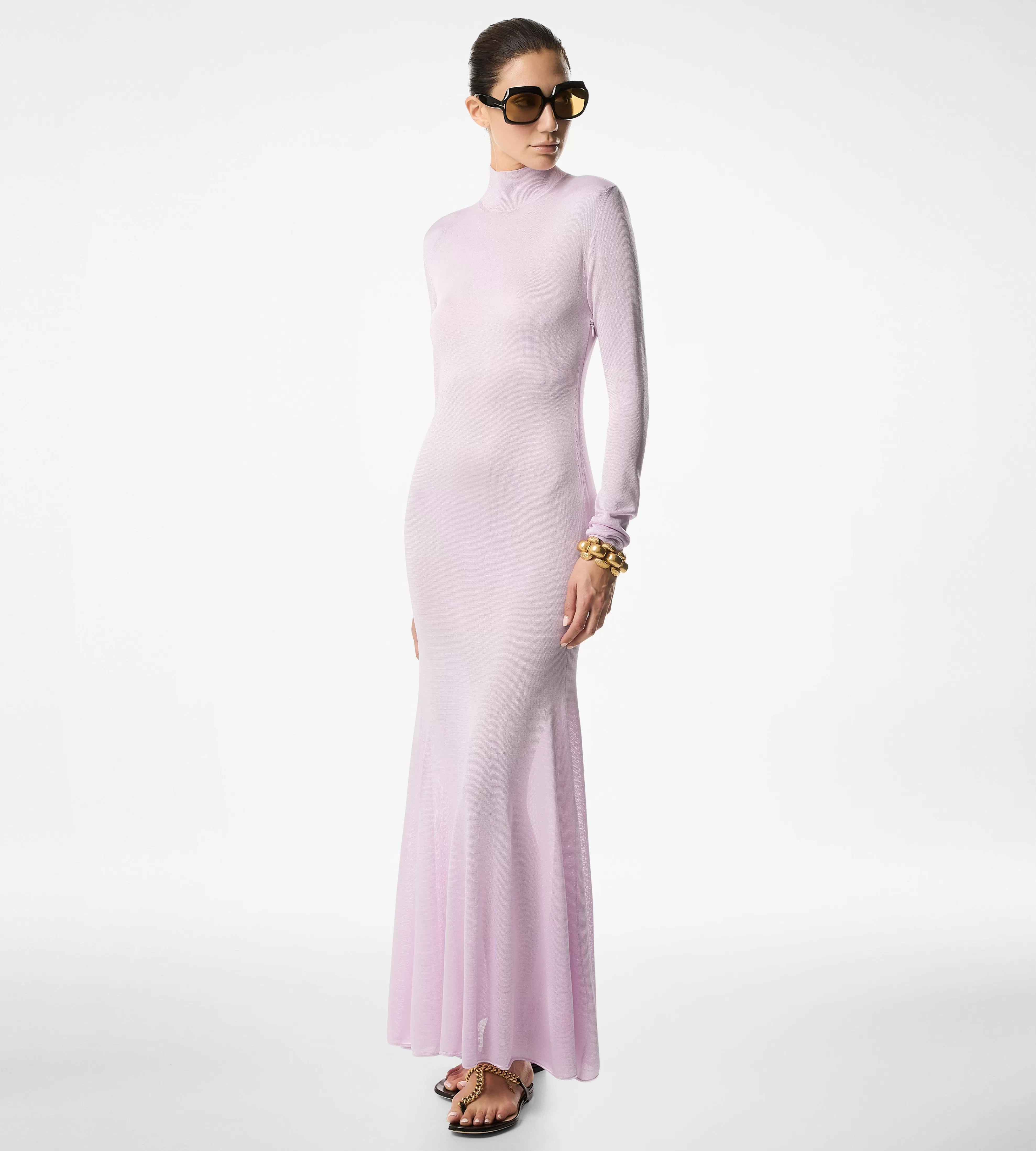 TOM FORD SLINKY VISCOSE JERSEY KNIT MAXI DRESS ^WOMEN | WOMEN | WOMEN Knitwear | Dresses | SPRING 24