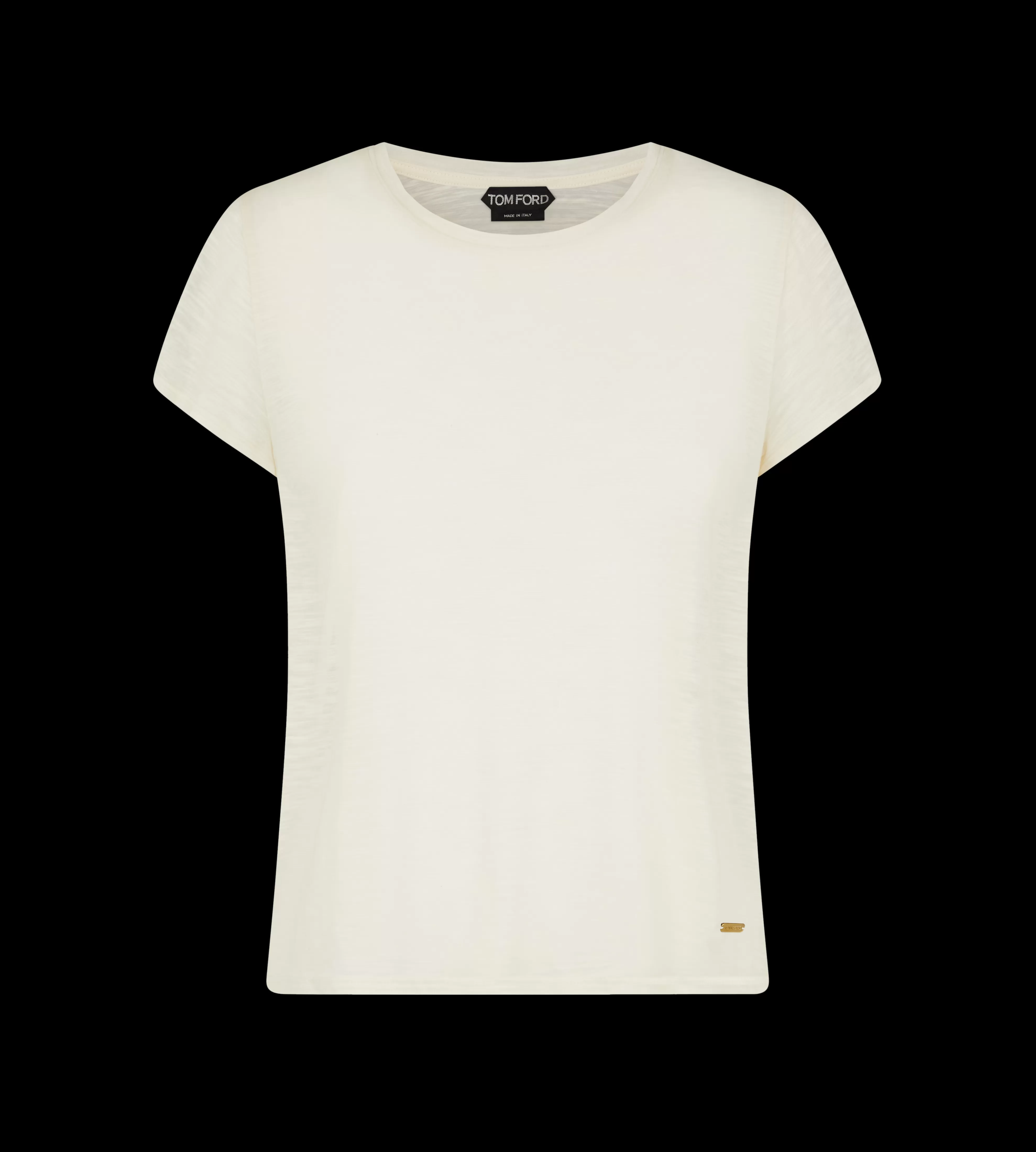 TOM FORD SLUB COTTON JERSEY CREWNECK T-SHIRT ^WOMEN Tops