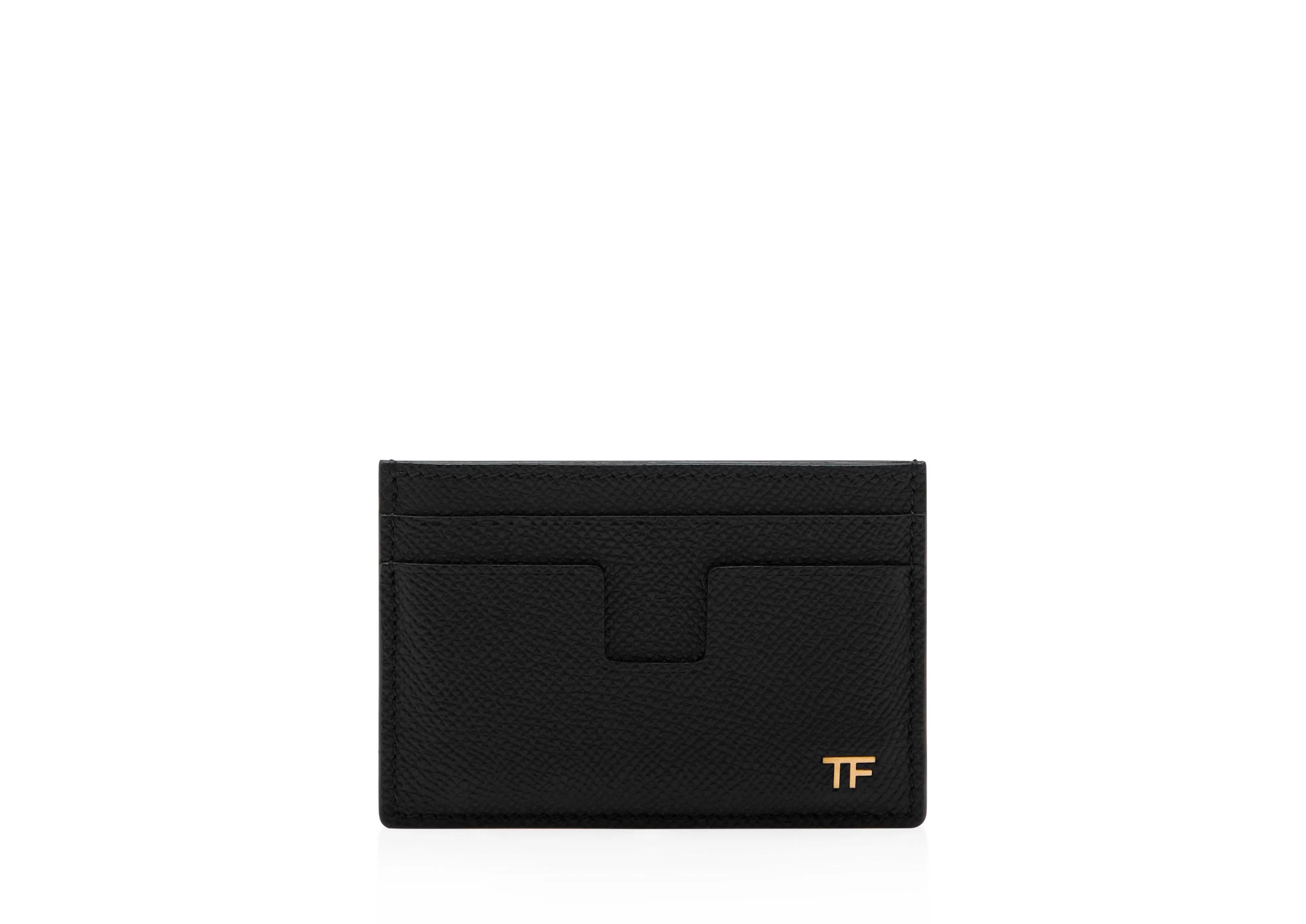 TOM FORD SMALL GRAIN LEATHER CLASSIC CARDHOLDER BLACK^MEN JETSETTER EDIT