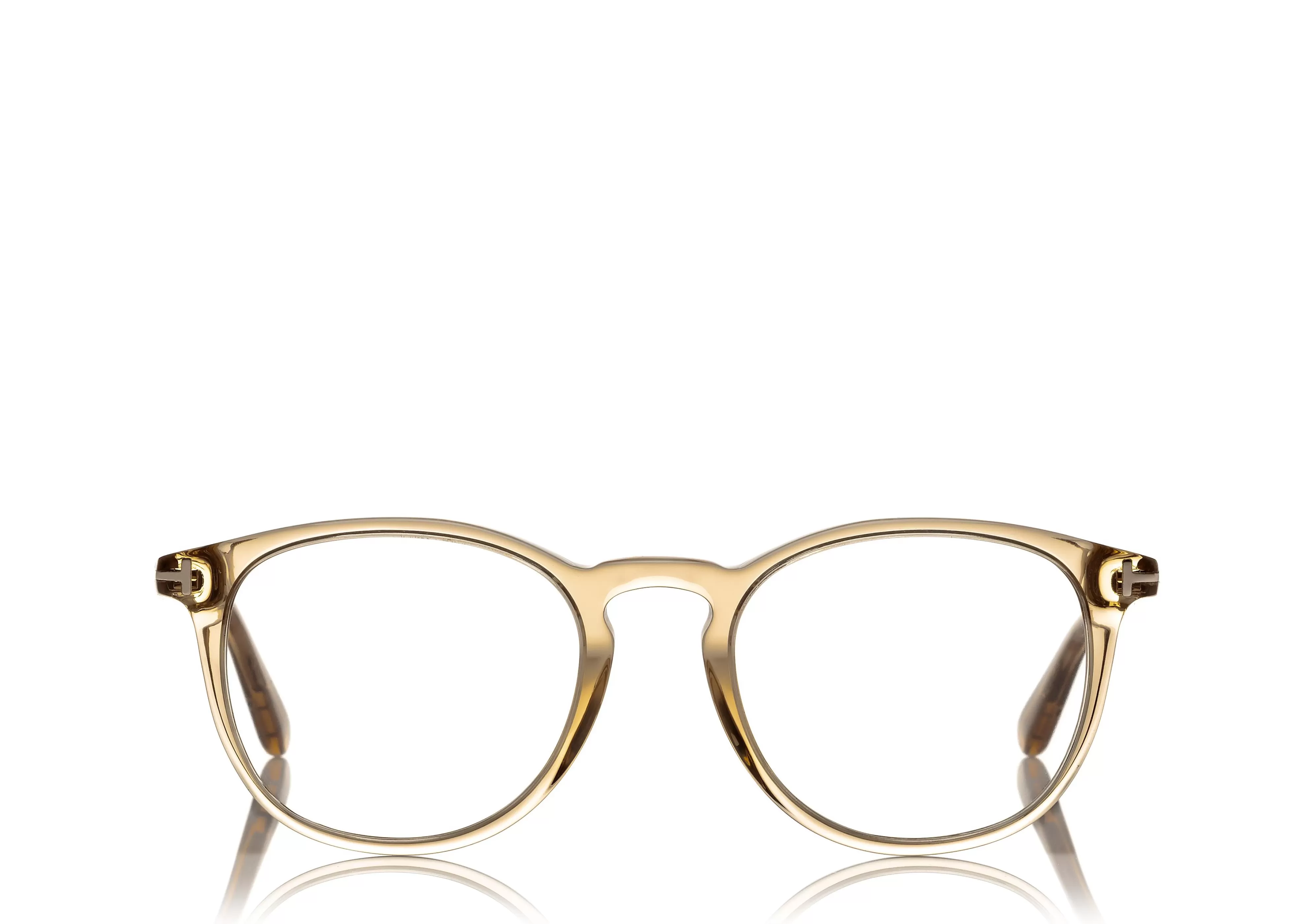 TOM FORD SOFT ROUND OPTICAL FRAME OPAL HONEY^EYEWEAR OPTICAL