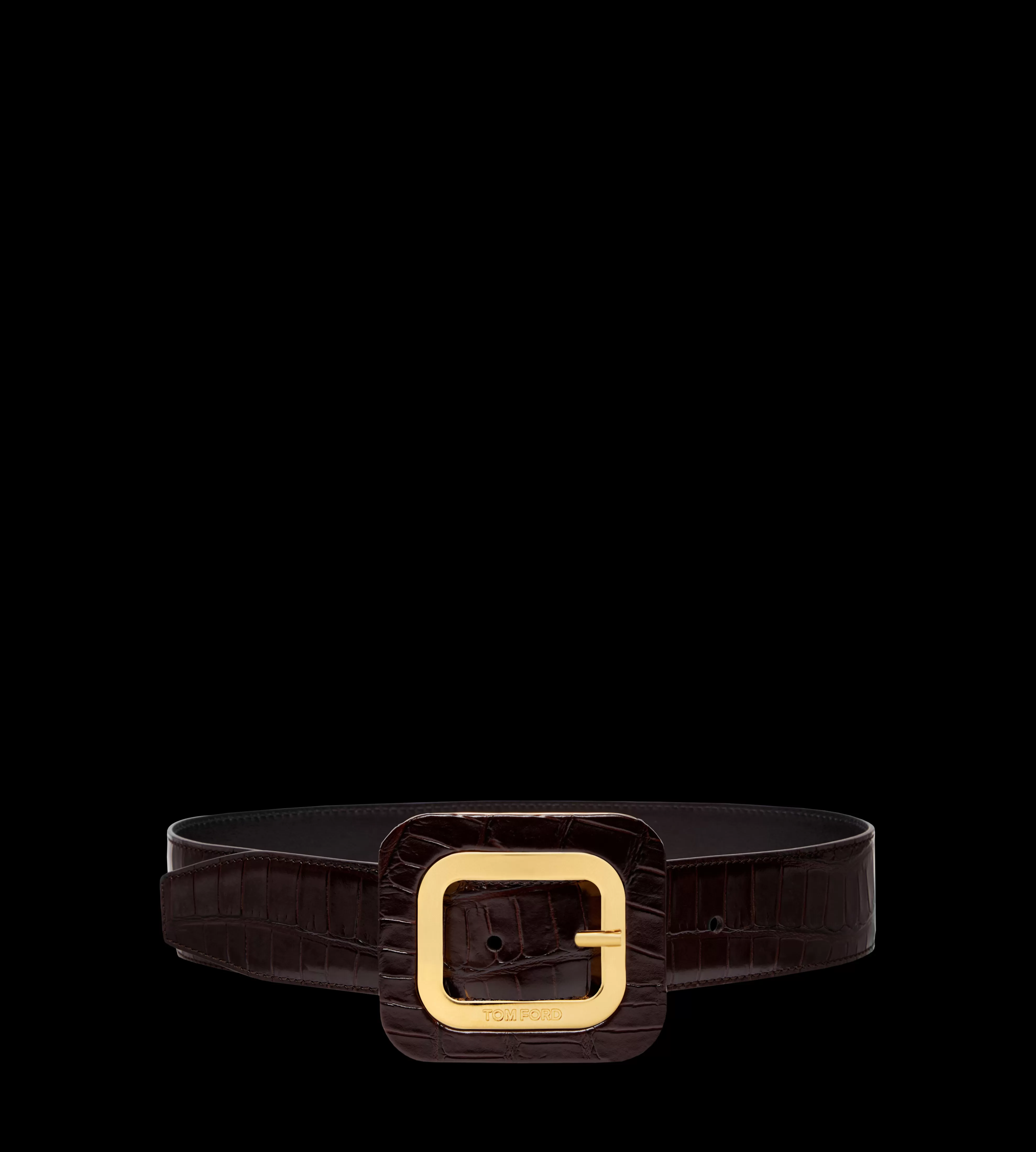 TOM FORD STAMPED CROCODILE LEATHER 40 MM FRAME  BELT ^WOMEN | WOMEN | WOMEN Belts | Accessories | SPRING 24