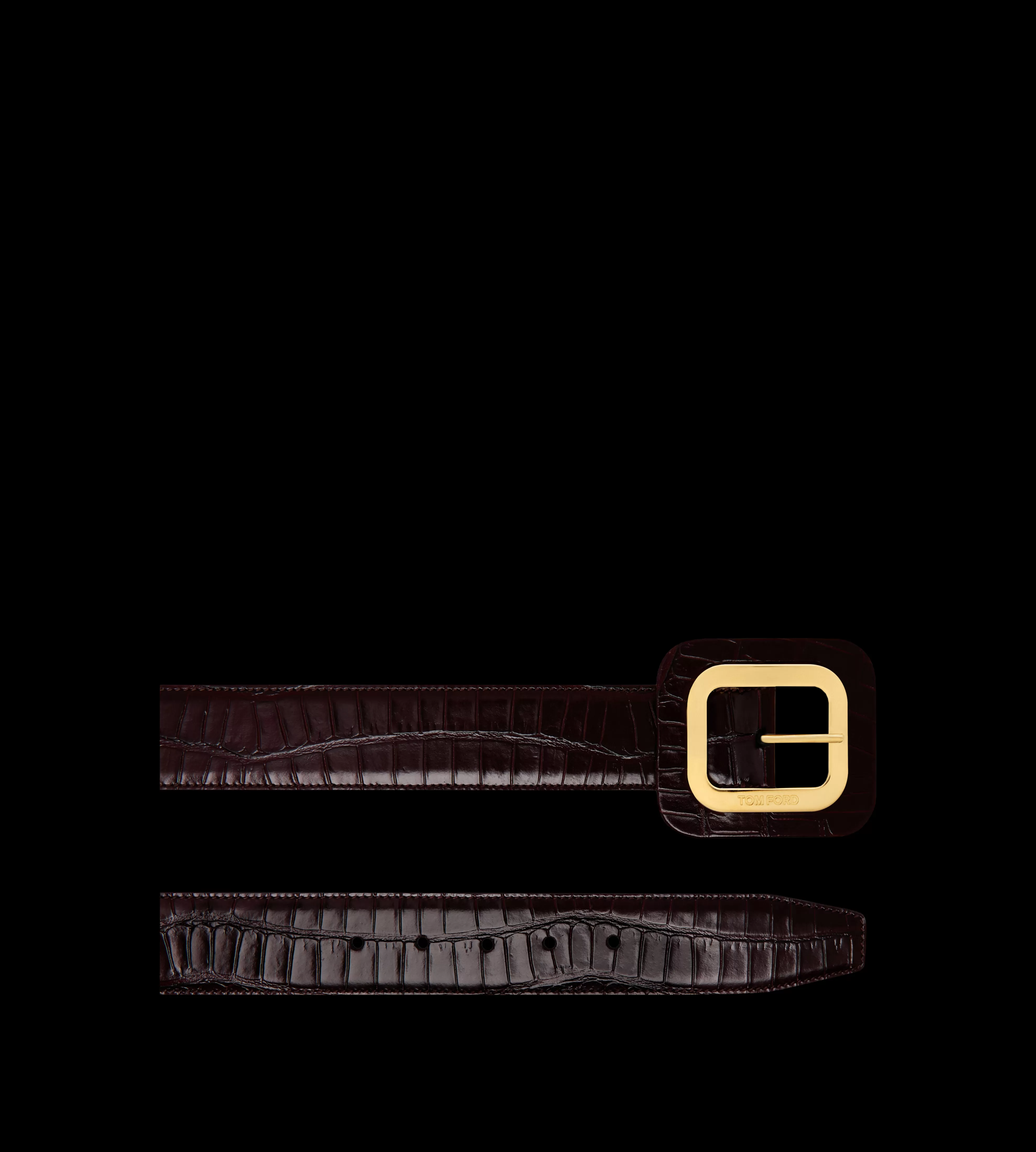 TOM FORD STAMPED CROCODILE LEATHER 40 MM FRAME  BELT ^WOMEN | WOMEN | WOMEN Belts | Accessories | SPRING 24