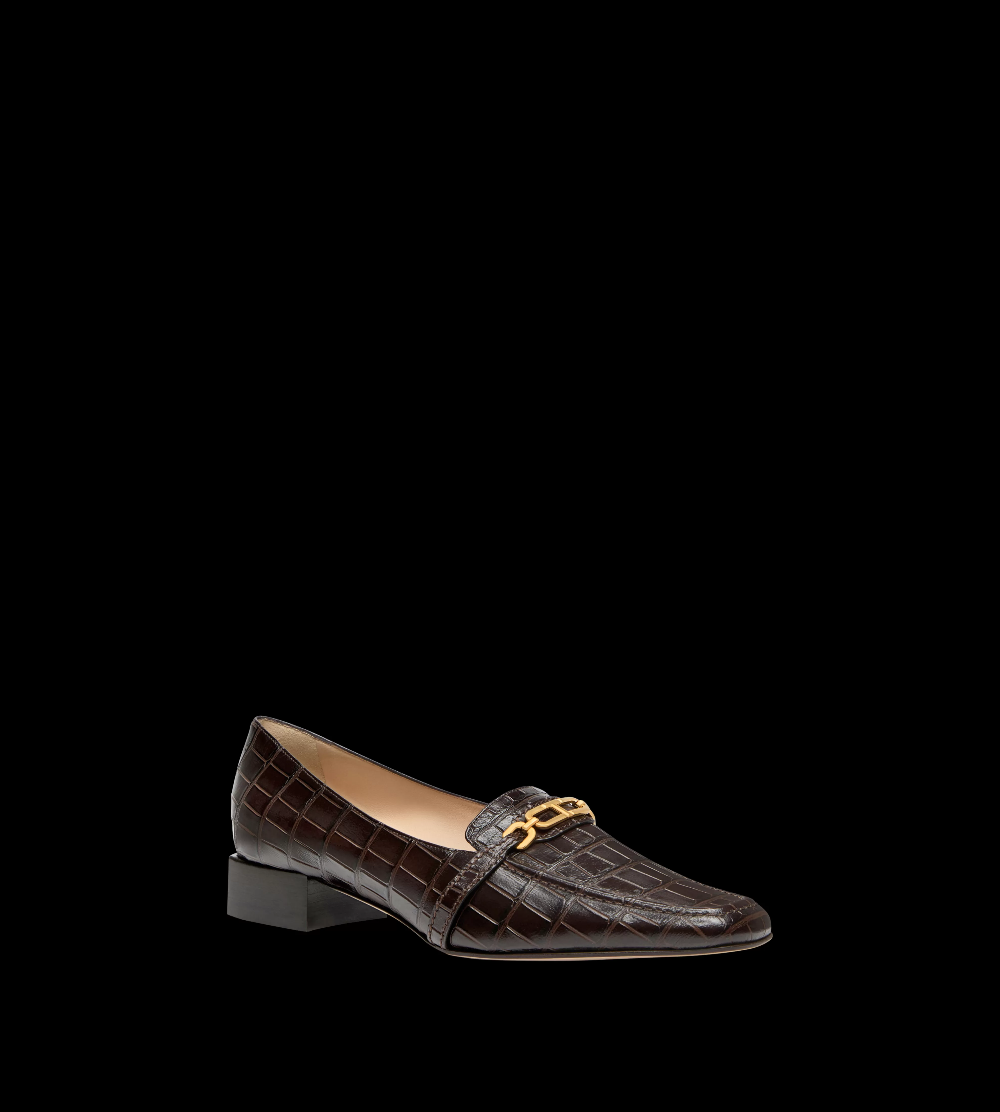 TOM FORD STAMPED CROCODILE LEATHER WHITNEY LOAFER ^WOMEN Flats