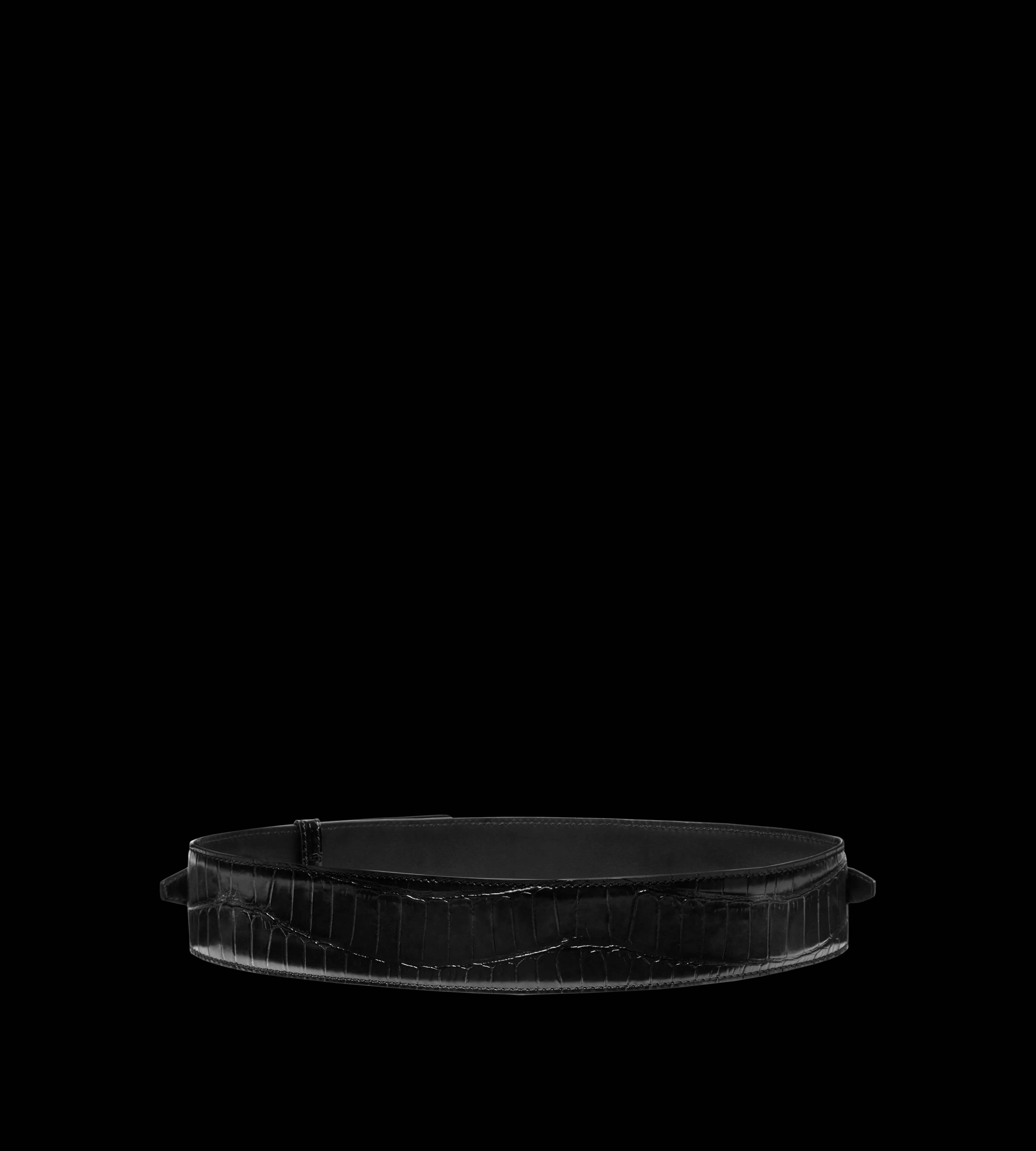 TOM FORD STAMPED CROCODILE LEATHER WHITNEY WAIST BELT BLACK^WOMEN | WOMEN | WOMEN Belts | Accessories | SPRING 24