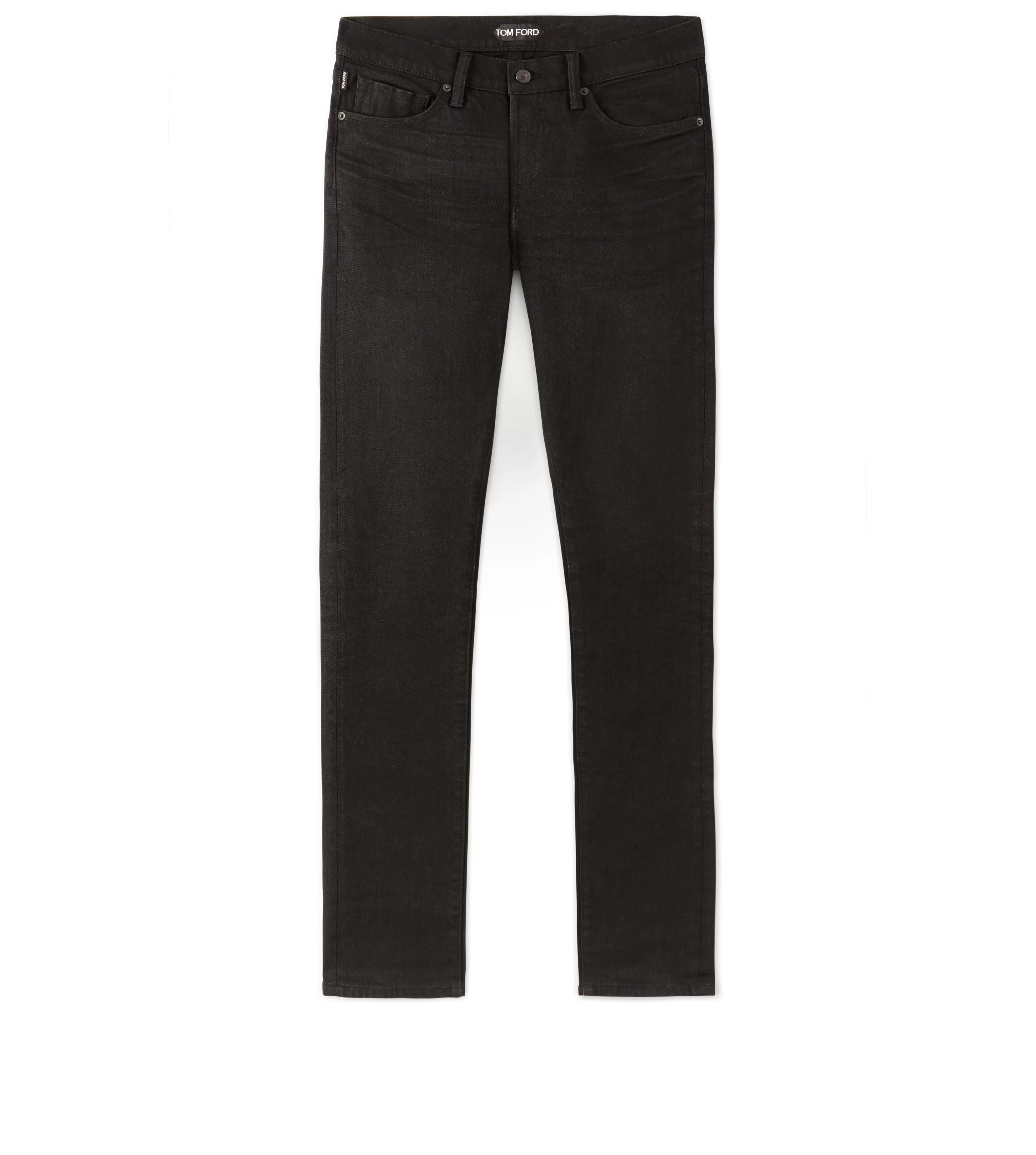 TOM FORD STRAIGHT FIT STRETCH JAPANESE SELVEDGE DENIM BLACK^MEN Jeans