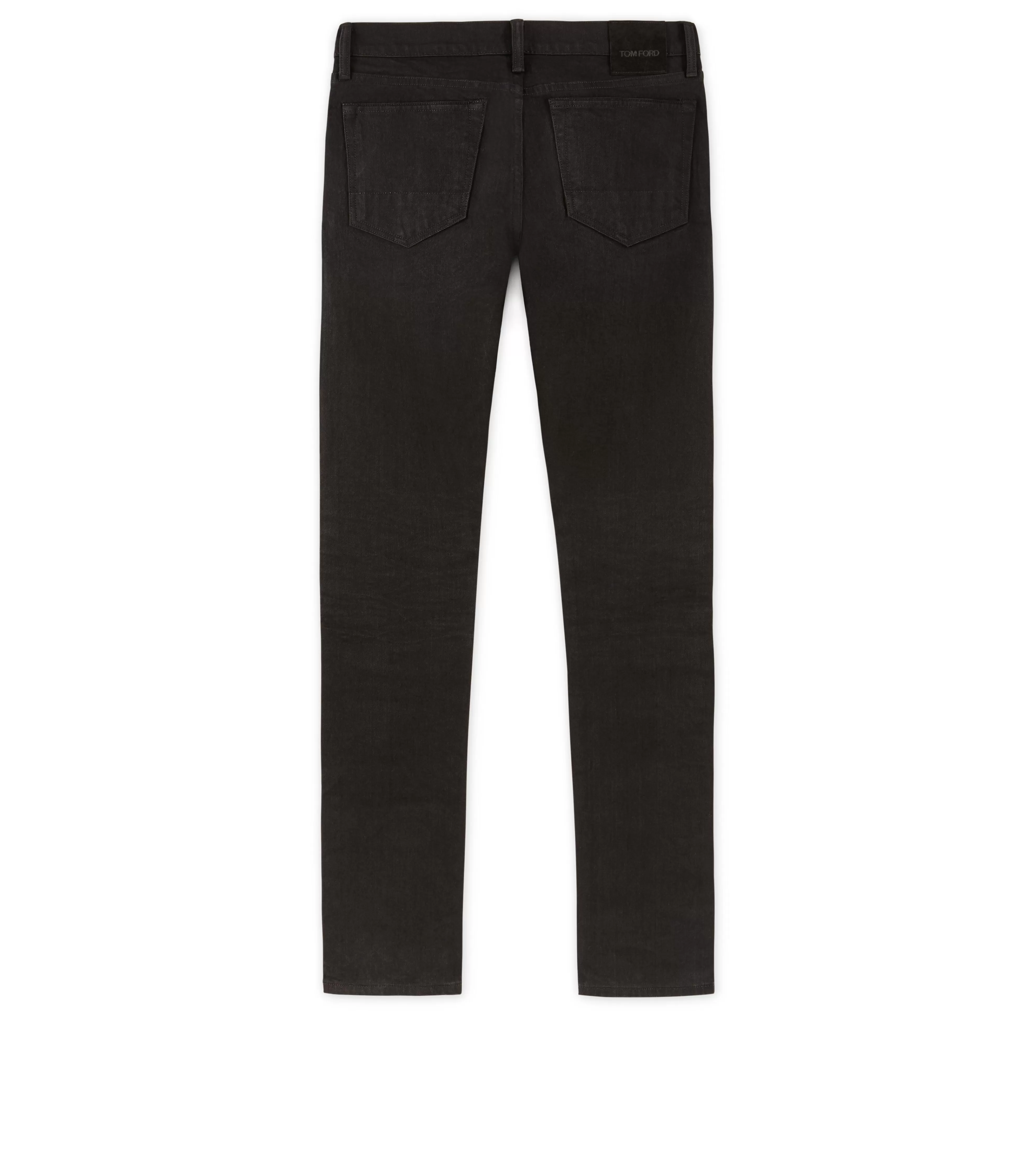 TOM FORD STRAIGHT FIT STRETCH JAPANESE SELVEDGE DENIM BLACK^MEN Jeans