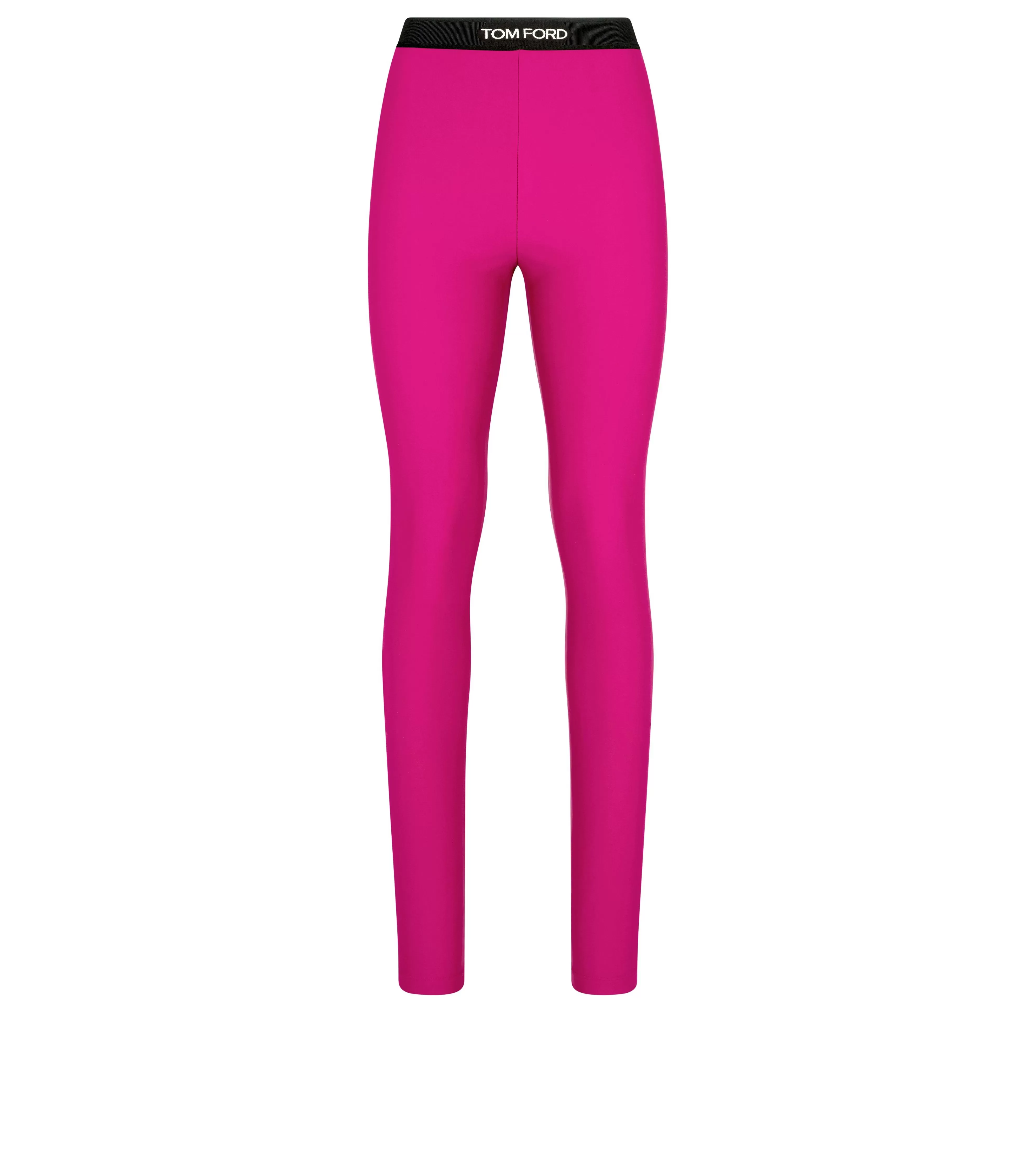 TOM FORD STRETCH LYCRA LOGOED LEGGINGS FUSCHIA^WOMEN | WOMEN Leggings | Pants & Shorts