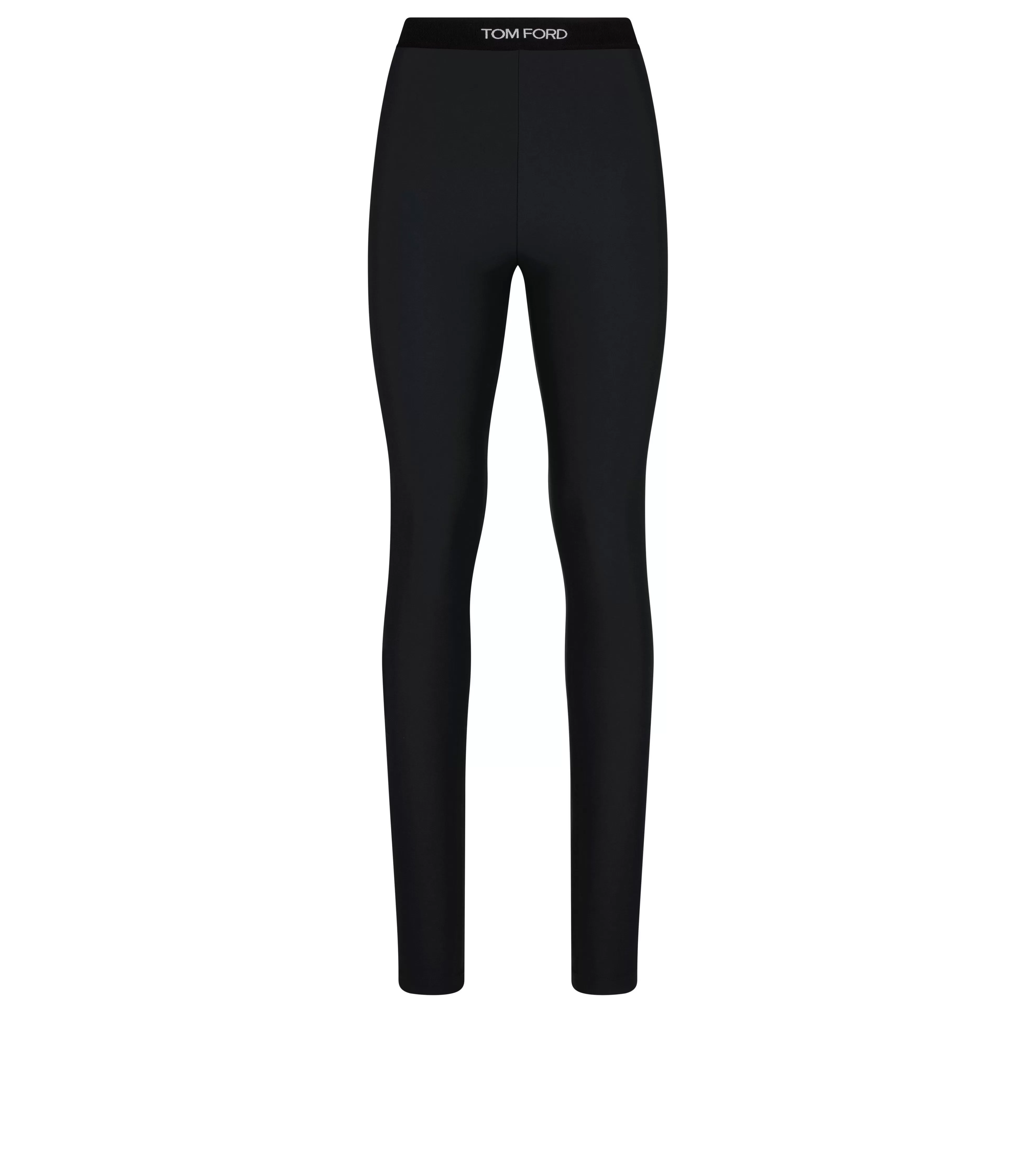 TOM FORD STRETCH LYCRA LOGOED LEGGINGS BLACK^WOMEN | WOMEN Leggings | Pants & Shorts