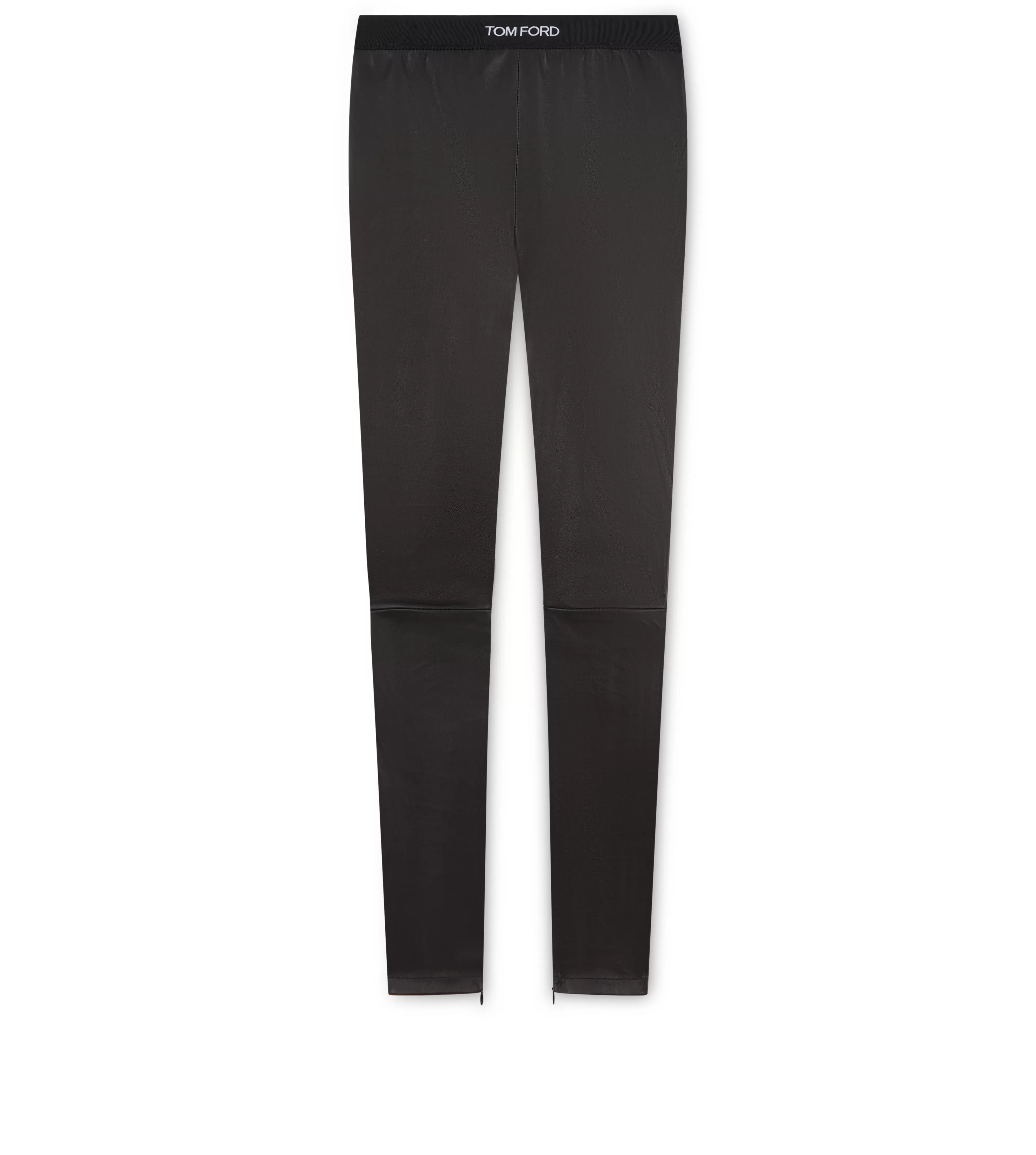 TOM FORD STRETCH PLONGE LOGOED LEGGINGS BLACK^WOMEN | WOMEN Leggings | Pants & Shorts