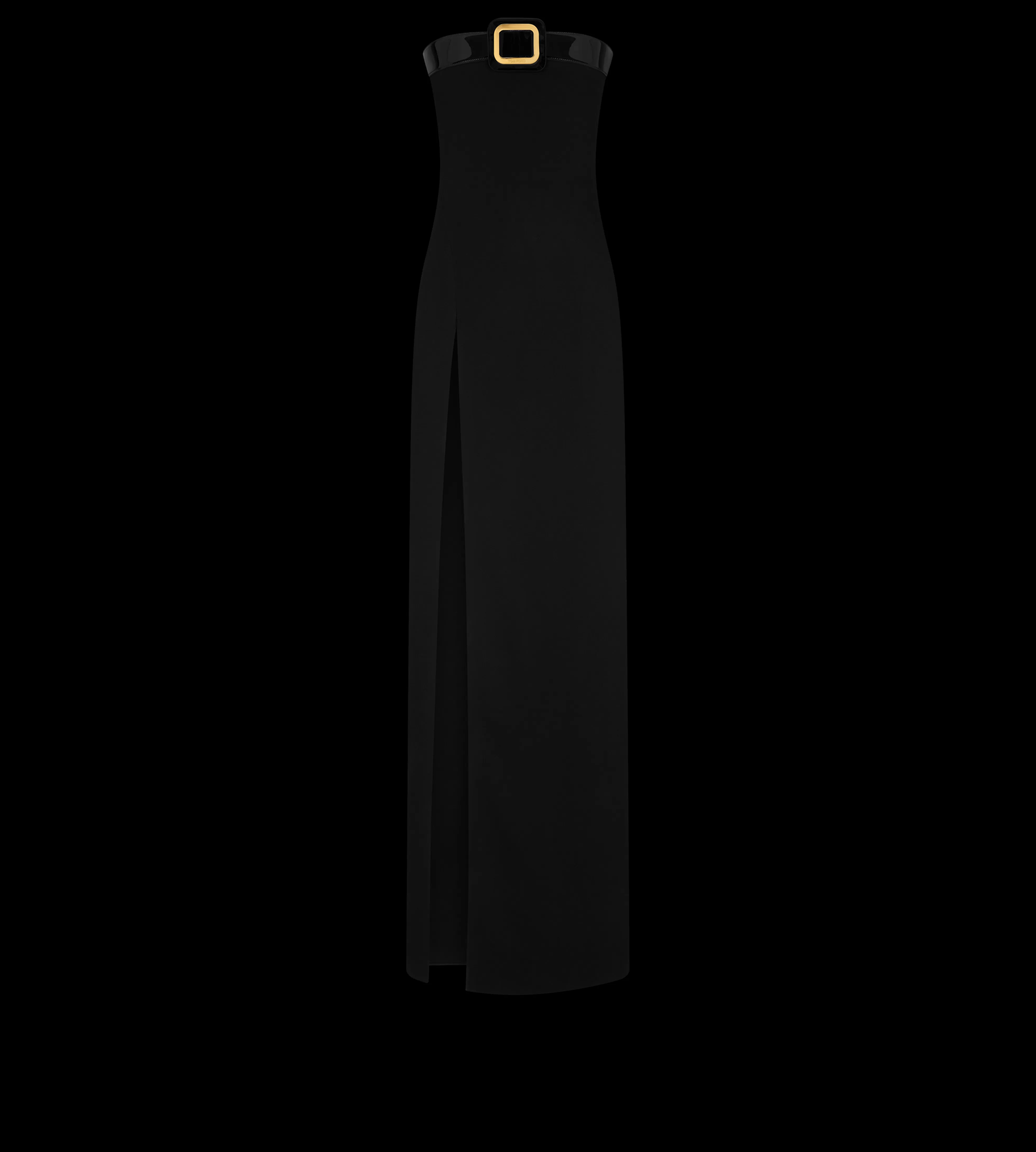 TOM FORD STRETCH SABLE' STRAPLESS EVENING DRESS BLACK^WOMEN SPRING 24