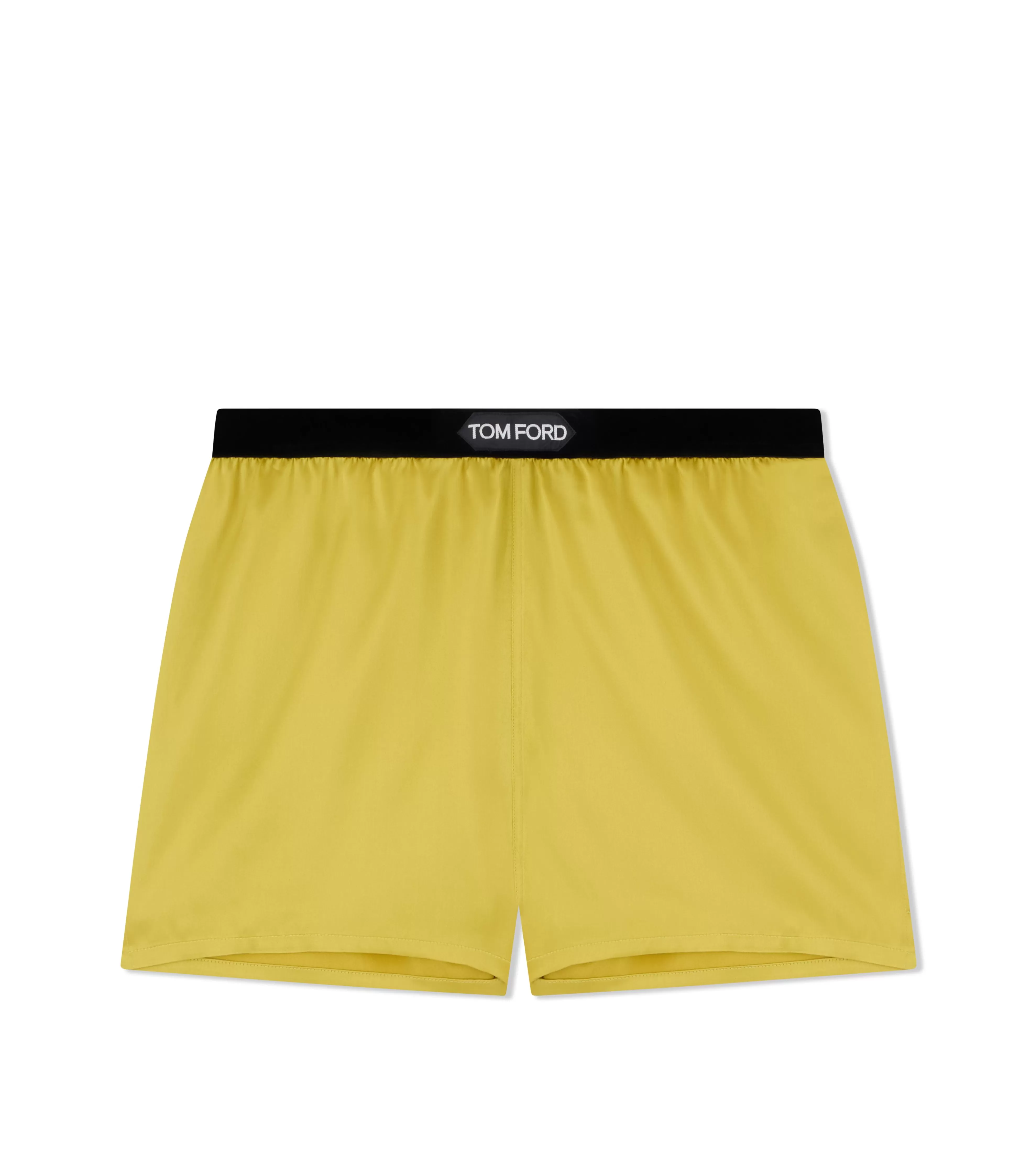 TOM FORD STRETCH SILK SATIN BOXER SHORTS CHARTEUSE CITRINE^WOMEN | WOMEN Pajamas & Robes | Bottoms