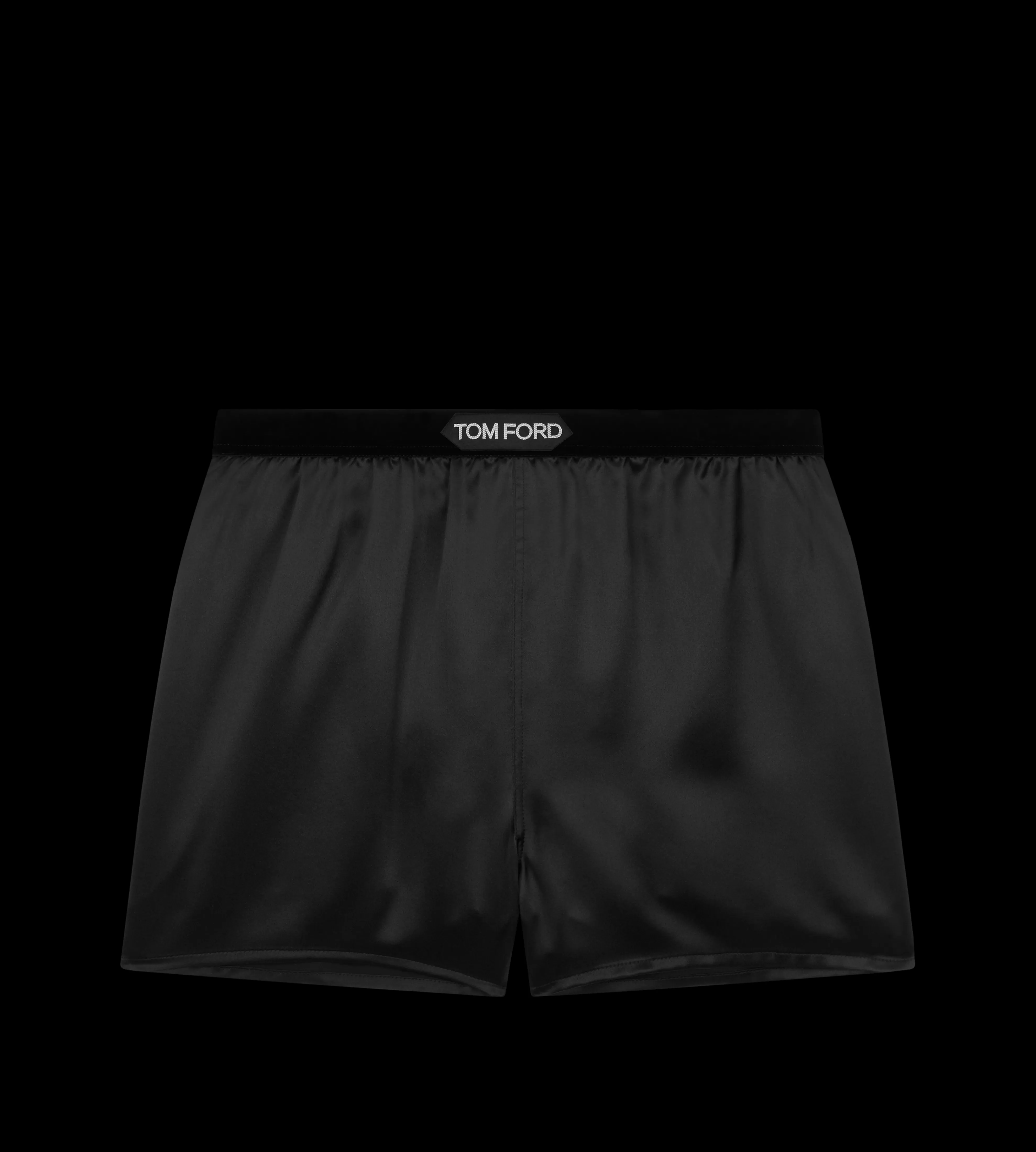 TOM FORD STRETCH SILK SATIN BOXER SHORTS BLACK^WOMEN | WOMEN Pajamas & Robes | Bottoms