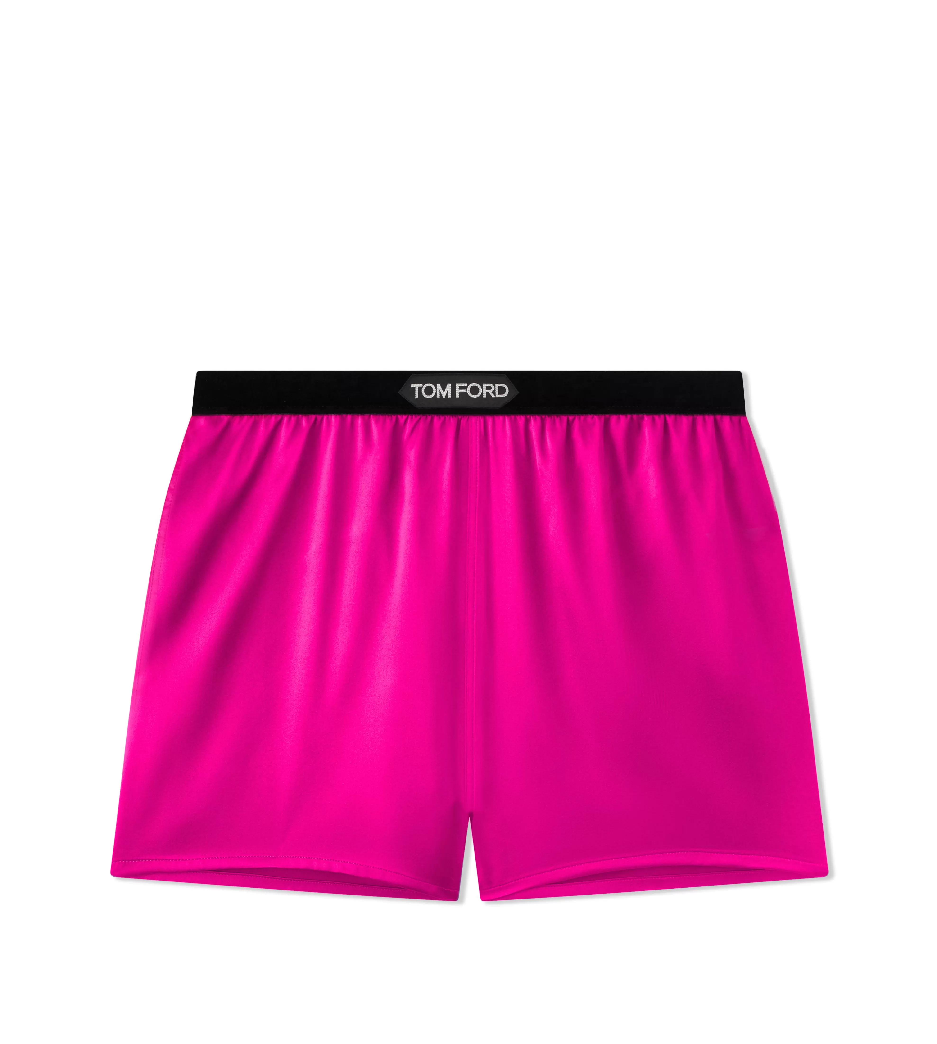 TOM FORD STRETCH SILK SATIN BOXER SHORTS HOT PINK^WOMEN | WOMEN Bottoms | Pajamas & Robes