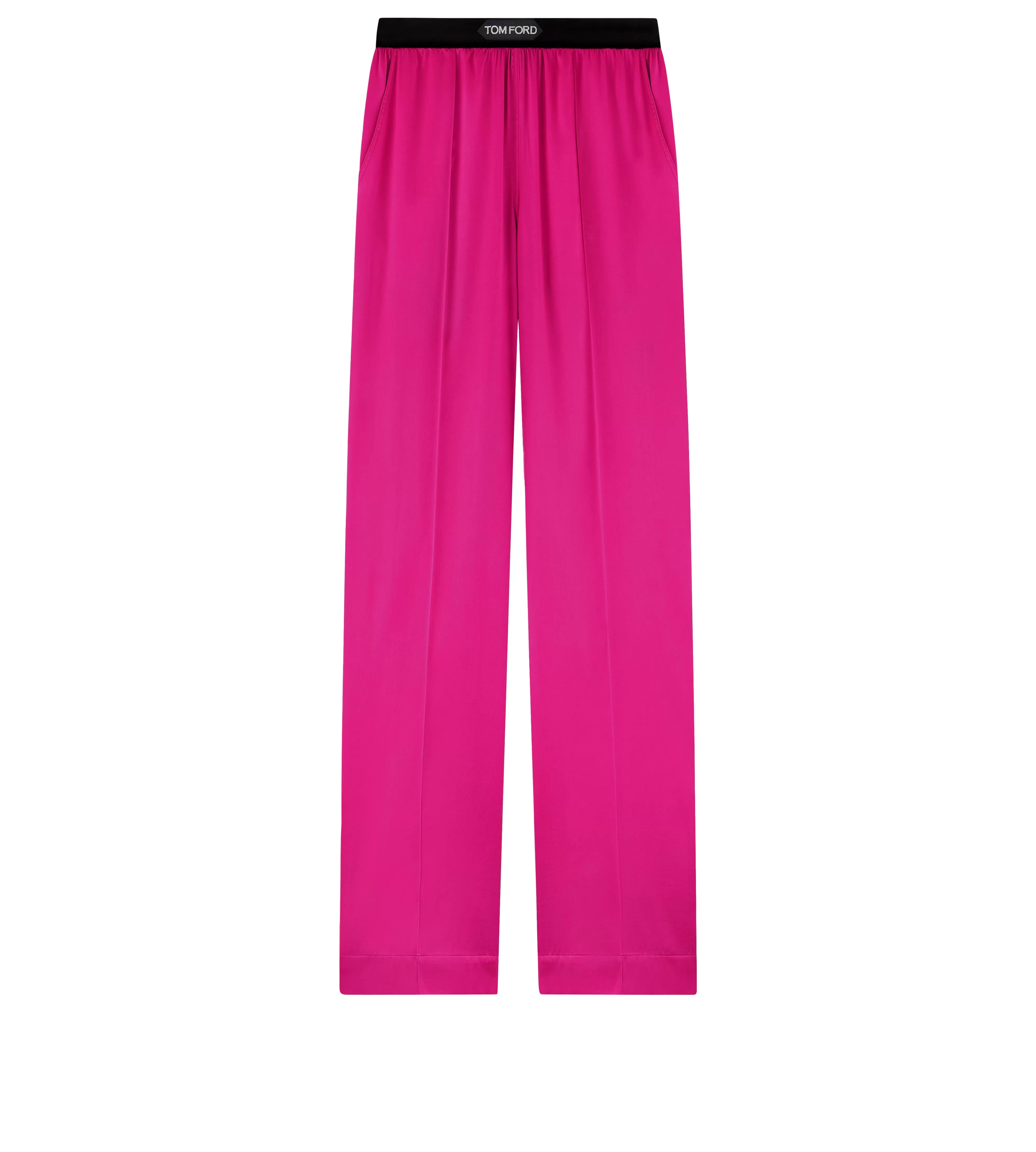 TOM FORD STRETCH SILK SATIN PJ PANTS HOT PINK^WOMEN | WOMEN Pajamas & Robes | Bottoms