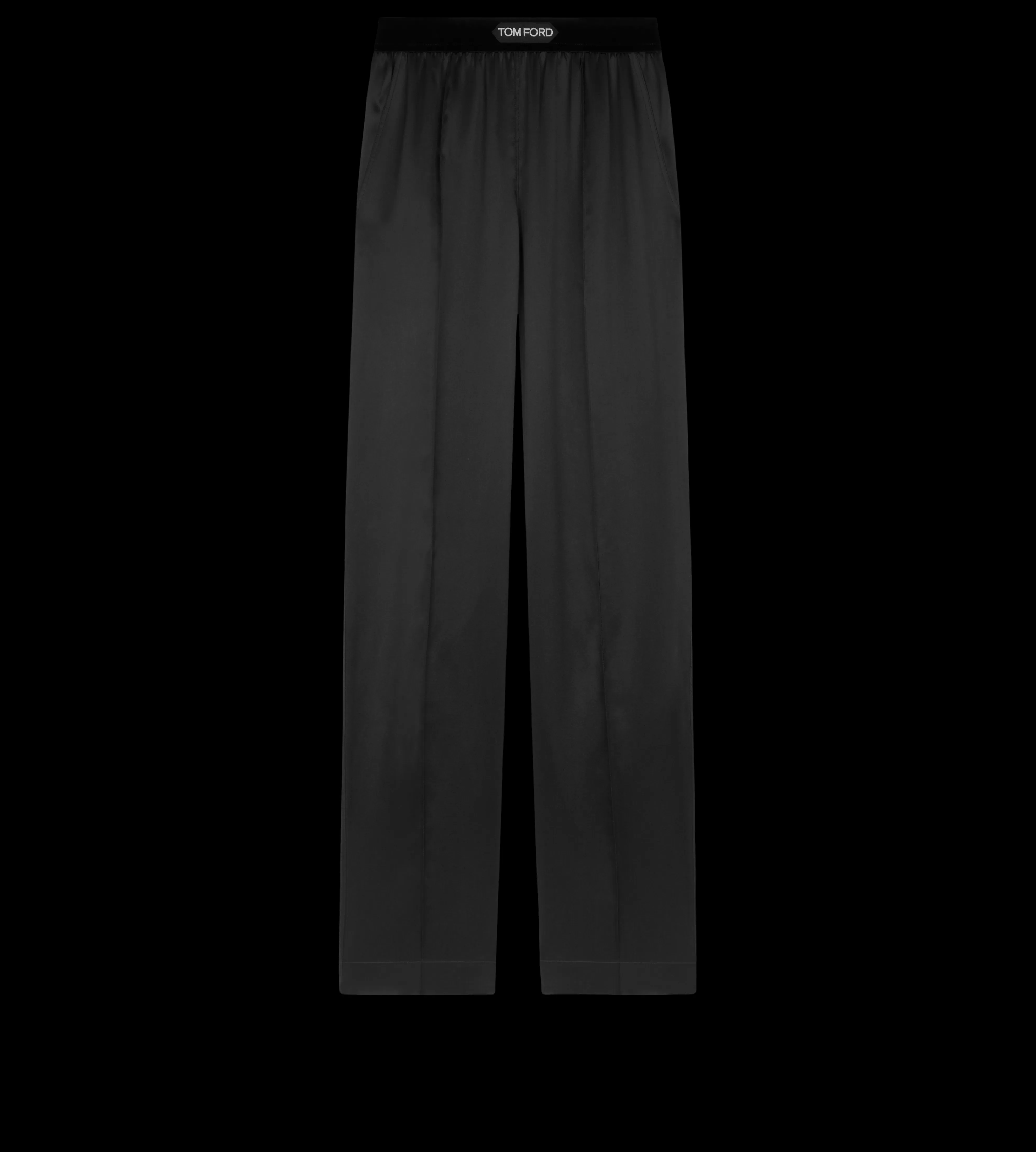 TOM FORD STRETCH SILK SATIN PJ PANTS BLACK^WOMEN | WOMEN Pajamas & Robes | Bottoms