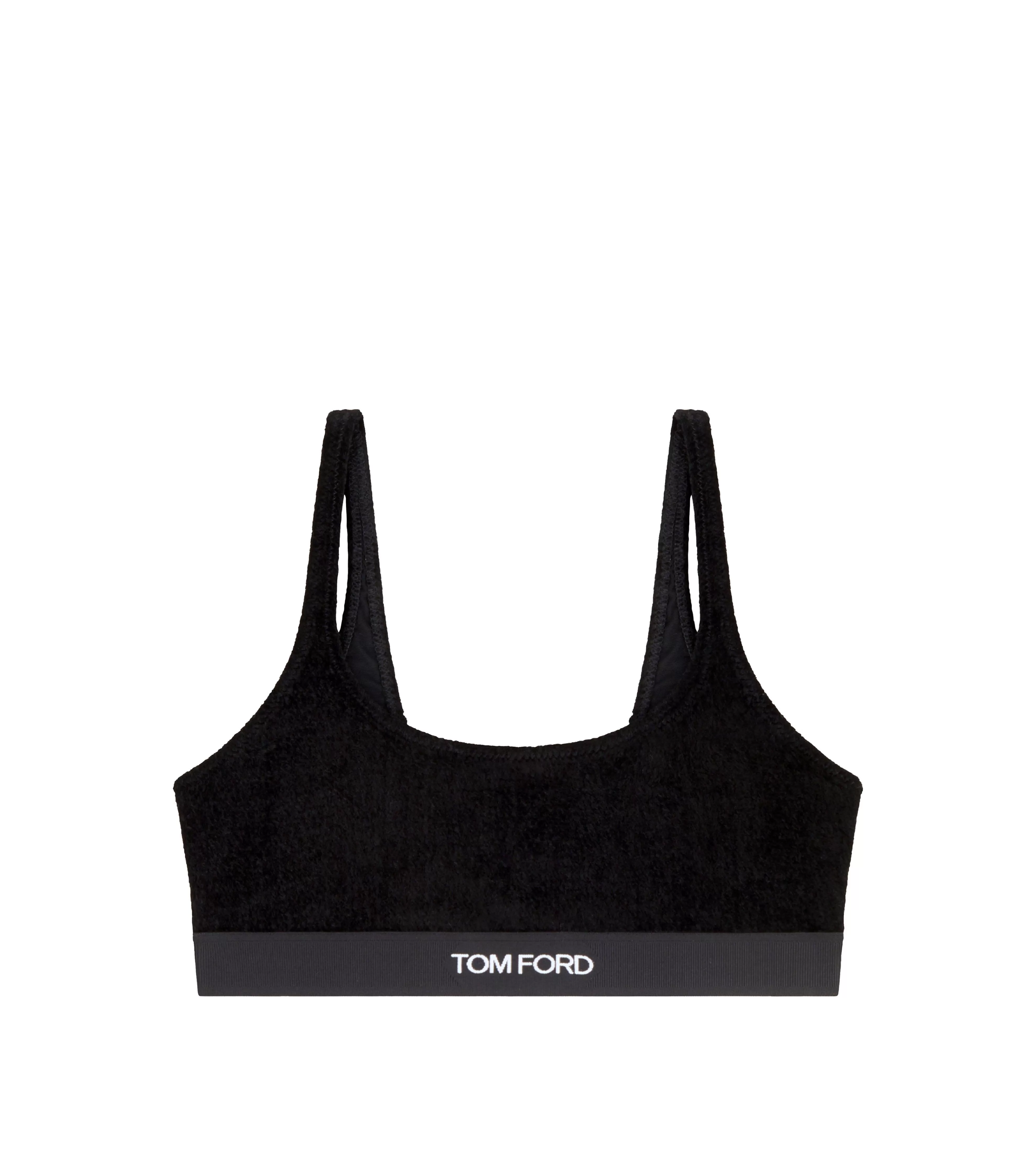 TOM FORD STRETCH VELVET BRALETTE BLACK^WOMEN Bras