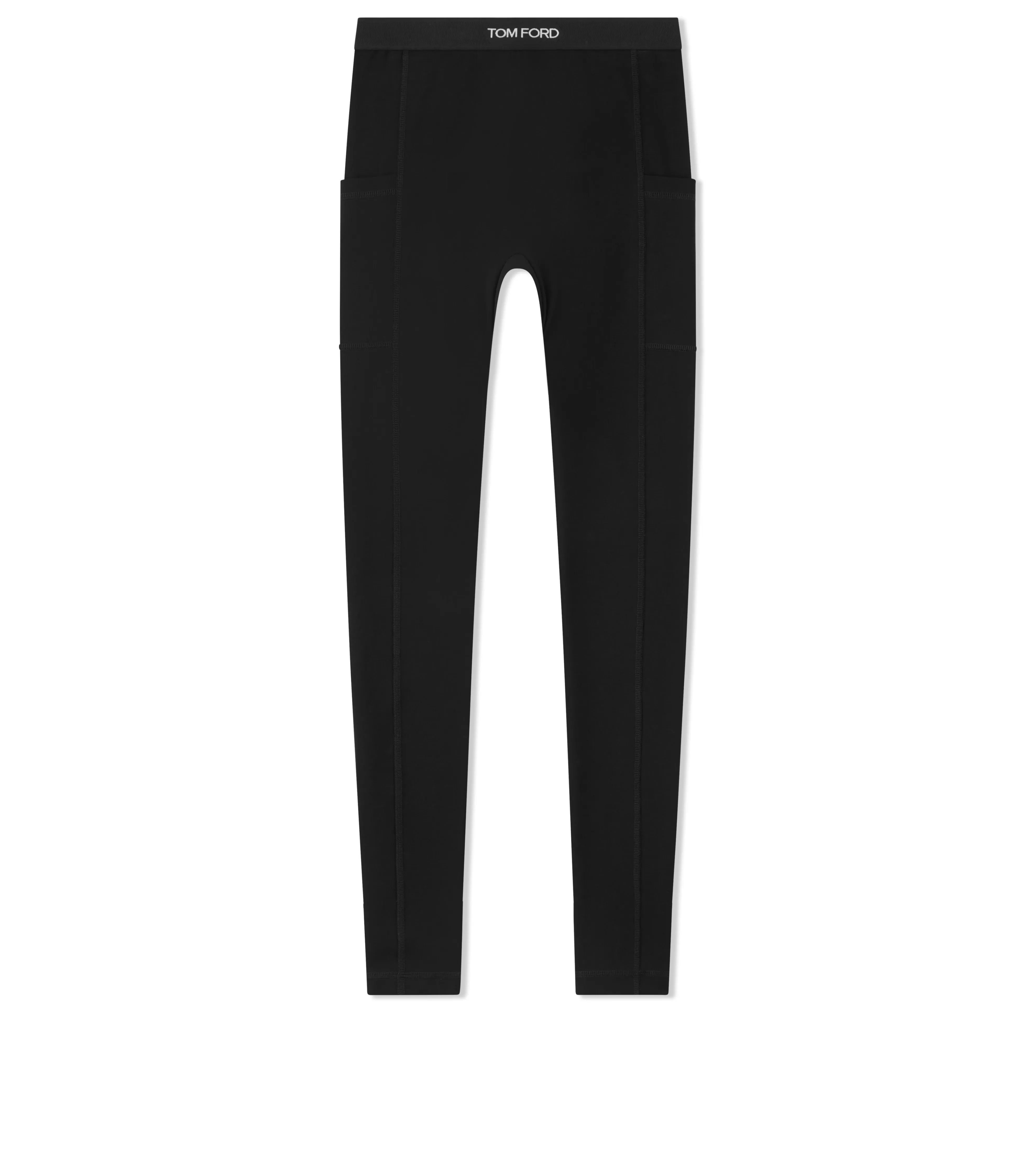 TOM FORD STRETCH VISCOSE LEGGINGS WITH SIDE POCKETS BLACK^WOMEN | WOMEN Leggings | Pants & Shorts