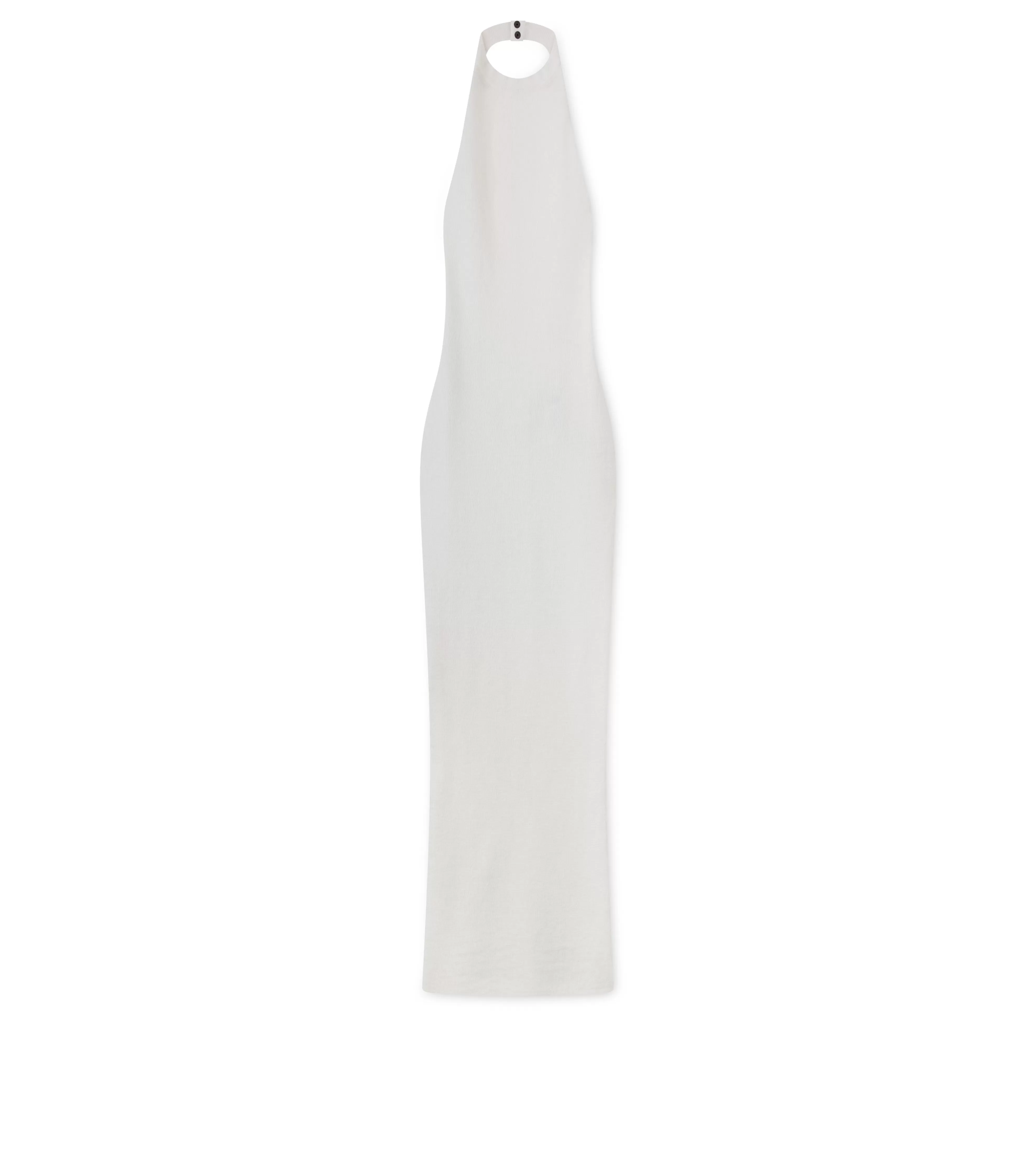 TOM FORD STRETCH WOOL RIB OPEN BACK DRESS CHALK^WOMEN | WOMEN | WOMEN Knitwear | Evening | Dresses