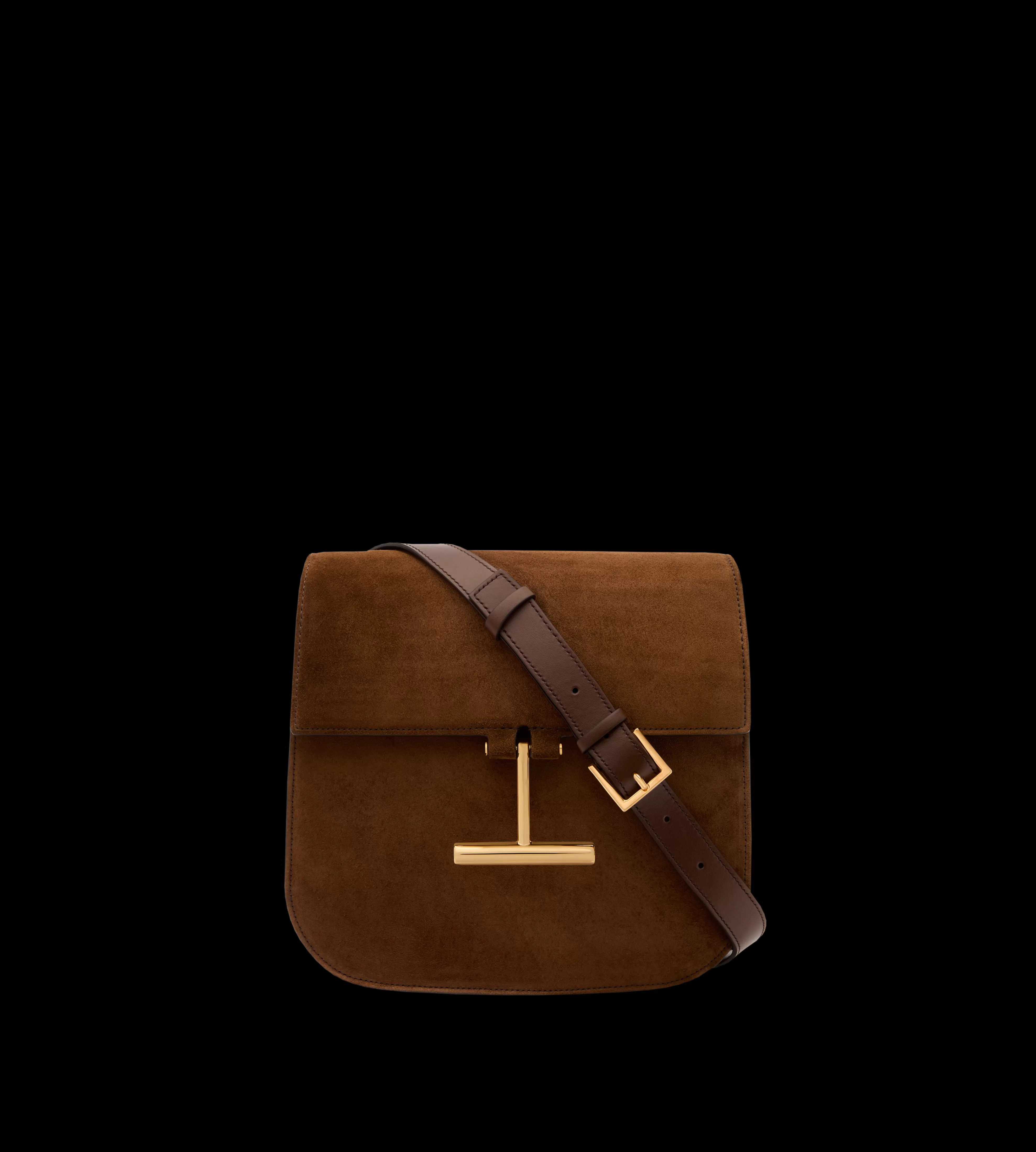 TOM FORD SUEDE AND LEATHER TARA MINI CROSSBODY WHISKY^WOMEN | WOMEN | WOMEN Shoulder Bags | Cross Body Bags | SPRING 24