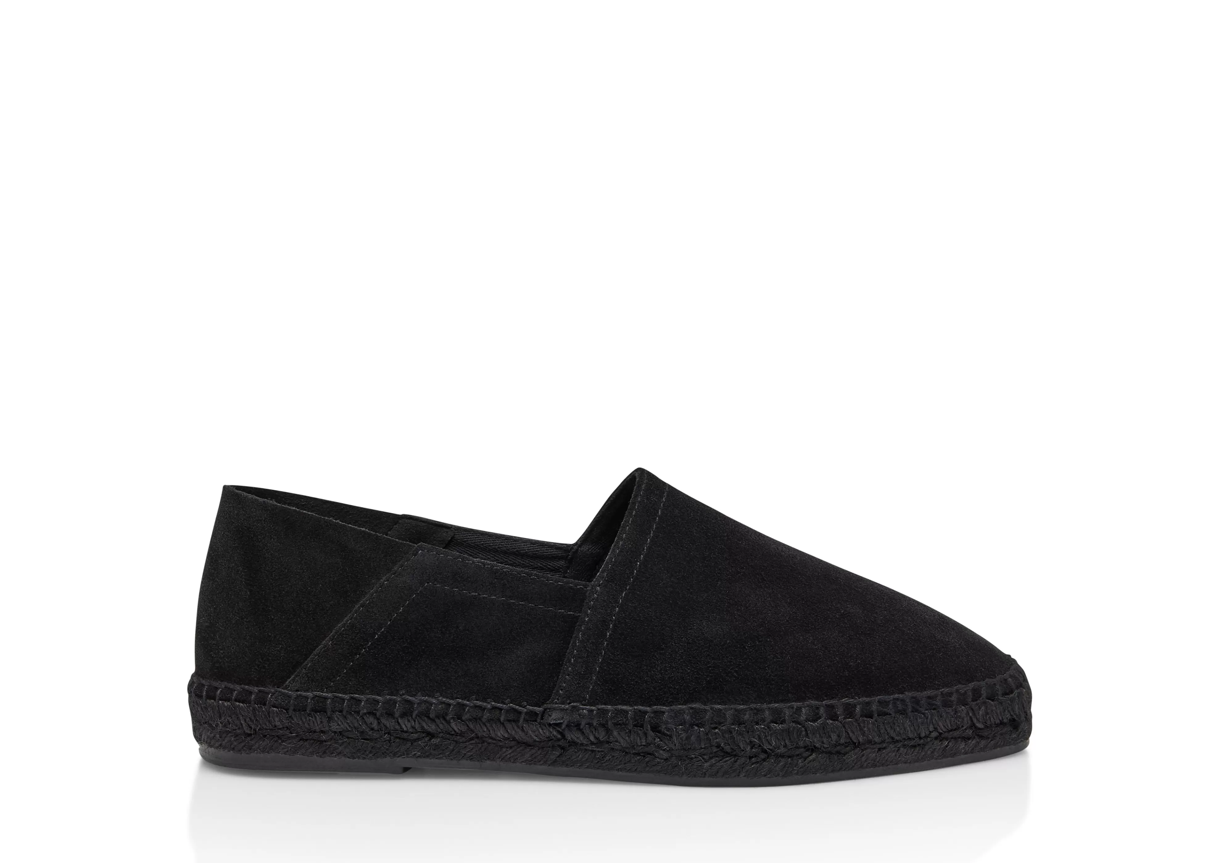 TOM FORD SUEDE BARNES ESPADRILLE BLACK^MEN Espadrilles & Sandals