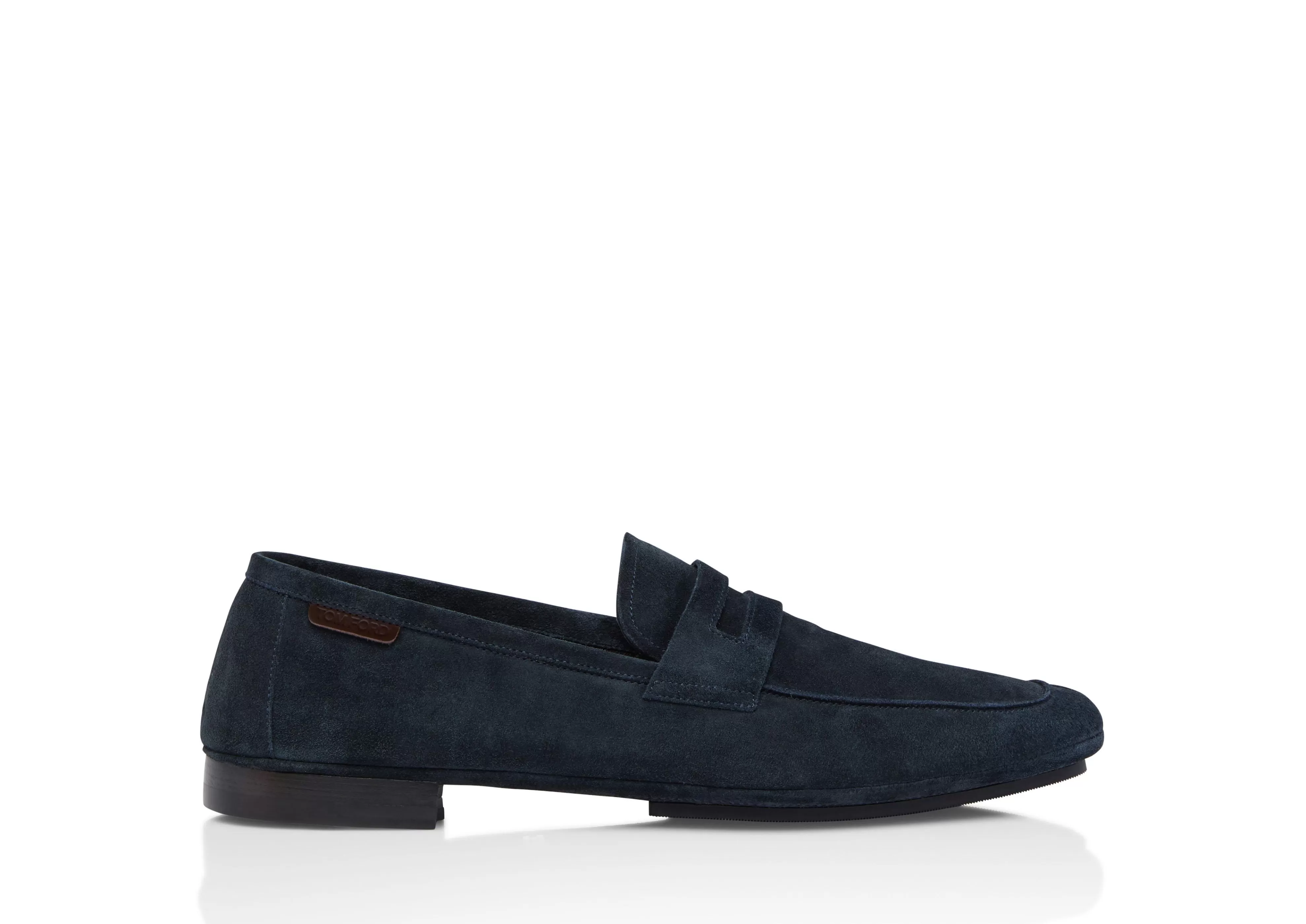 TOM FORD SUEDE BERWICK LOAFER MIDNIGHT BLUE^MEN Loafers