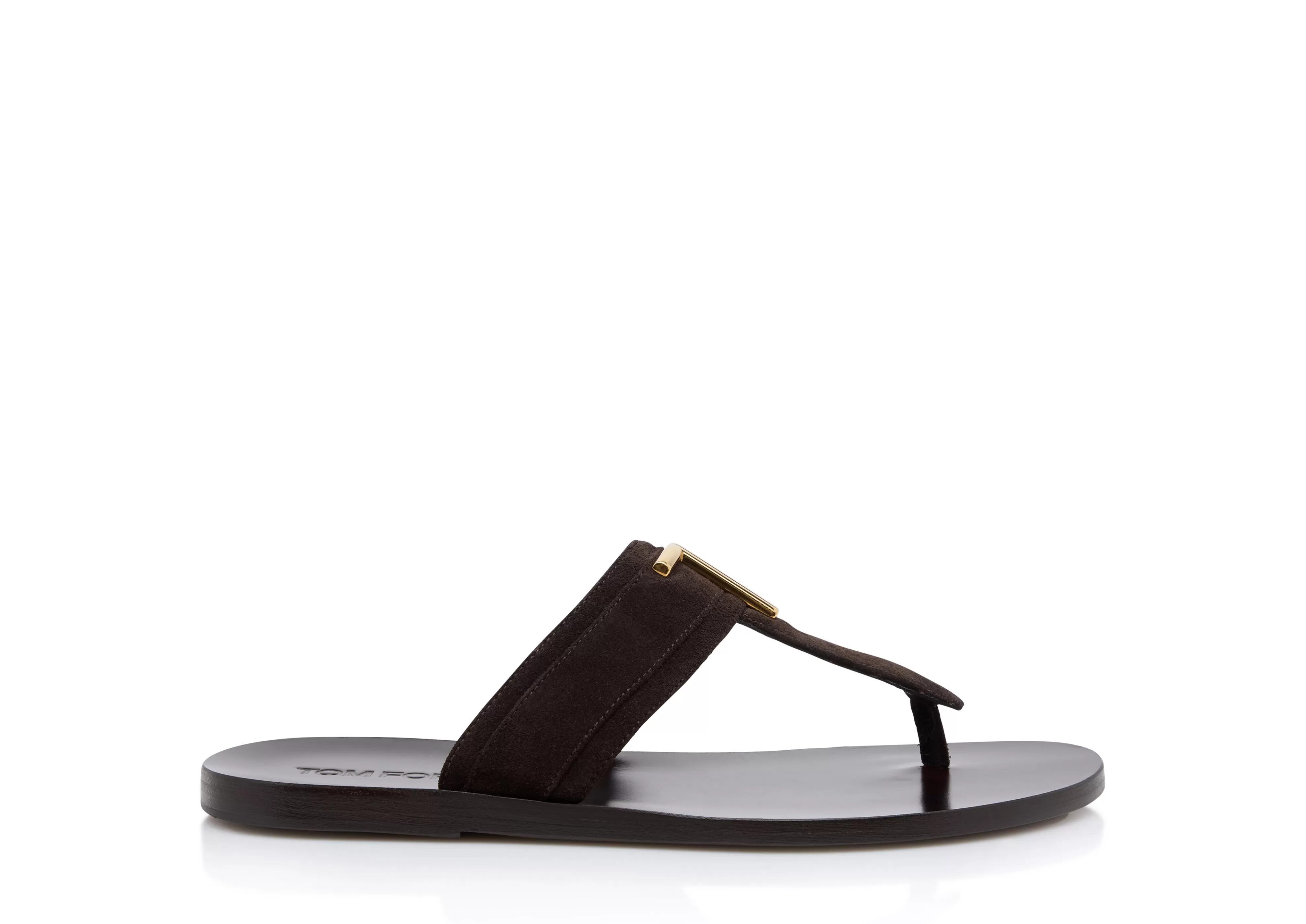 TOM FORD SUEDE BRIGHTON SANDAL BROWN^MEN Espadrilles & Sandals