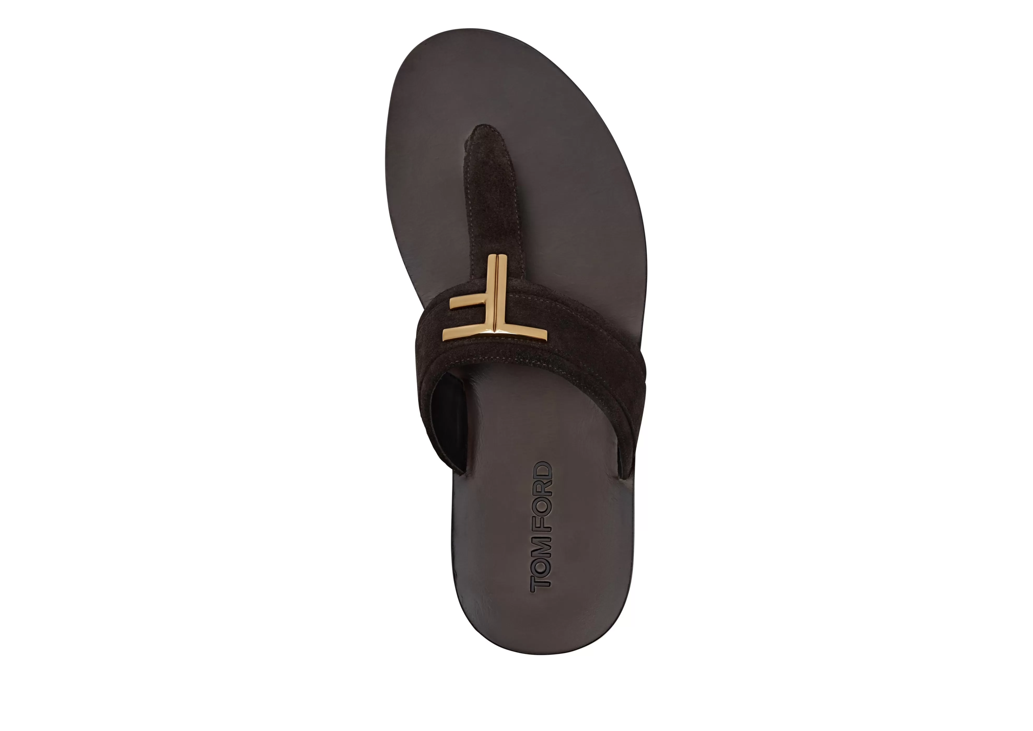 TOM FORD SUEDE BRIGHTON SANDAL BROWN^MEN Espadrilles & Sandals